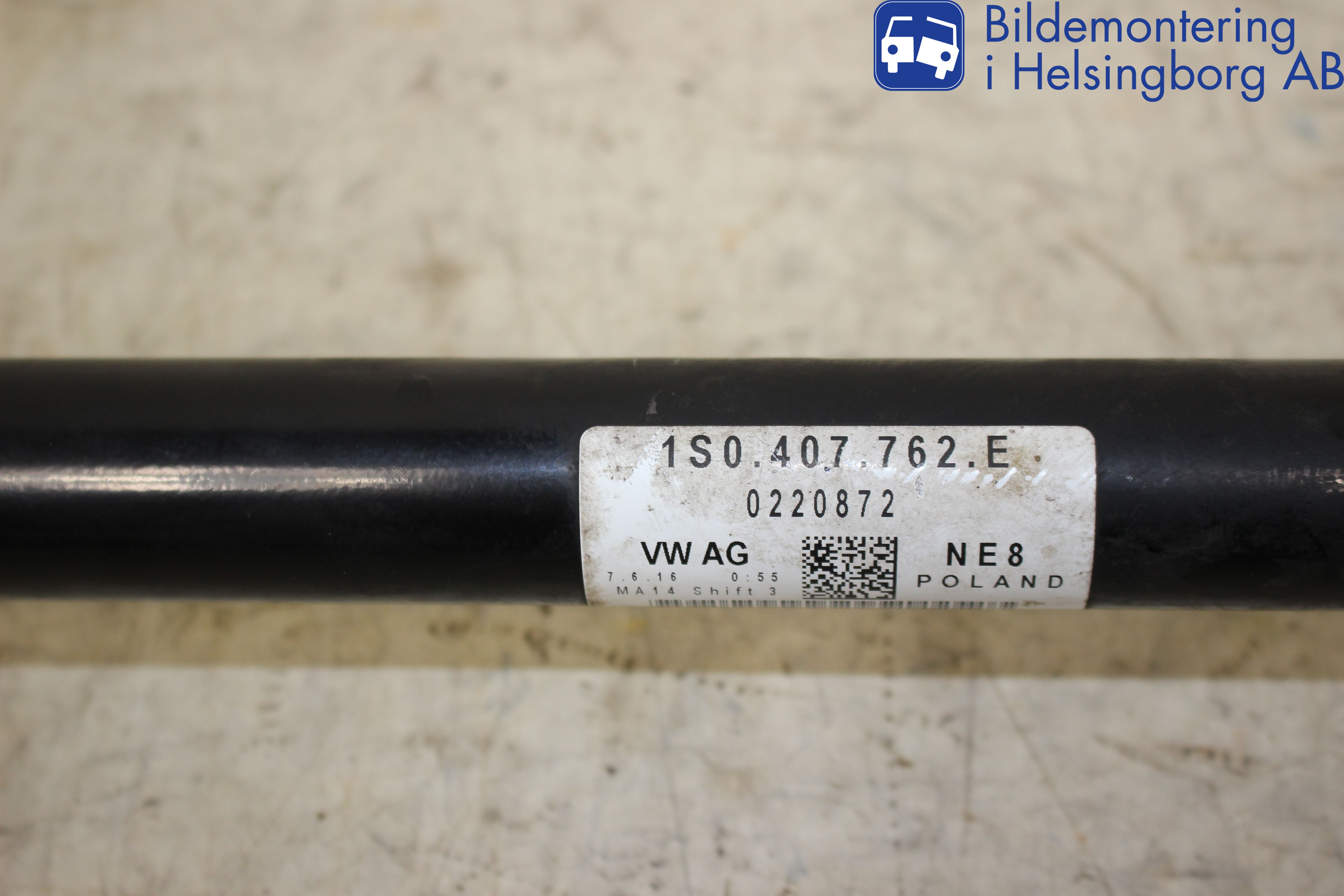 Volkswagen VW UP! / E-UP! Drivaxel Fram Höger