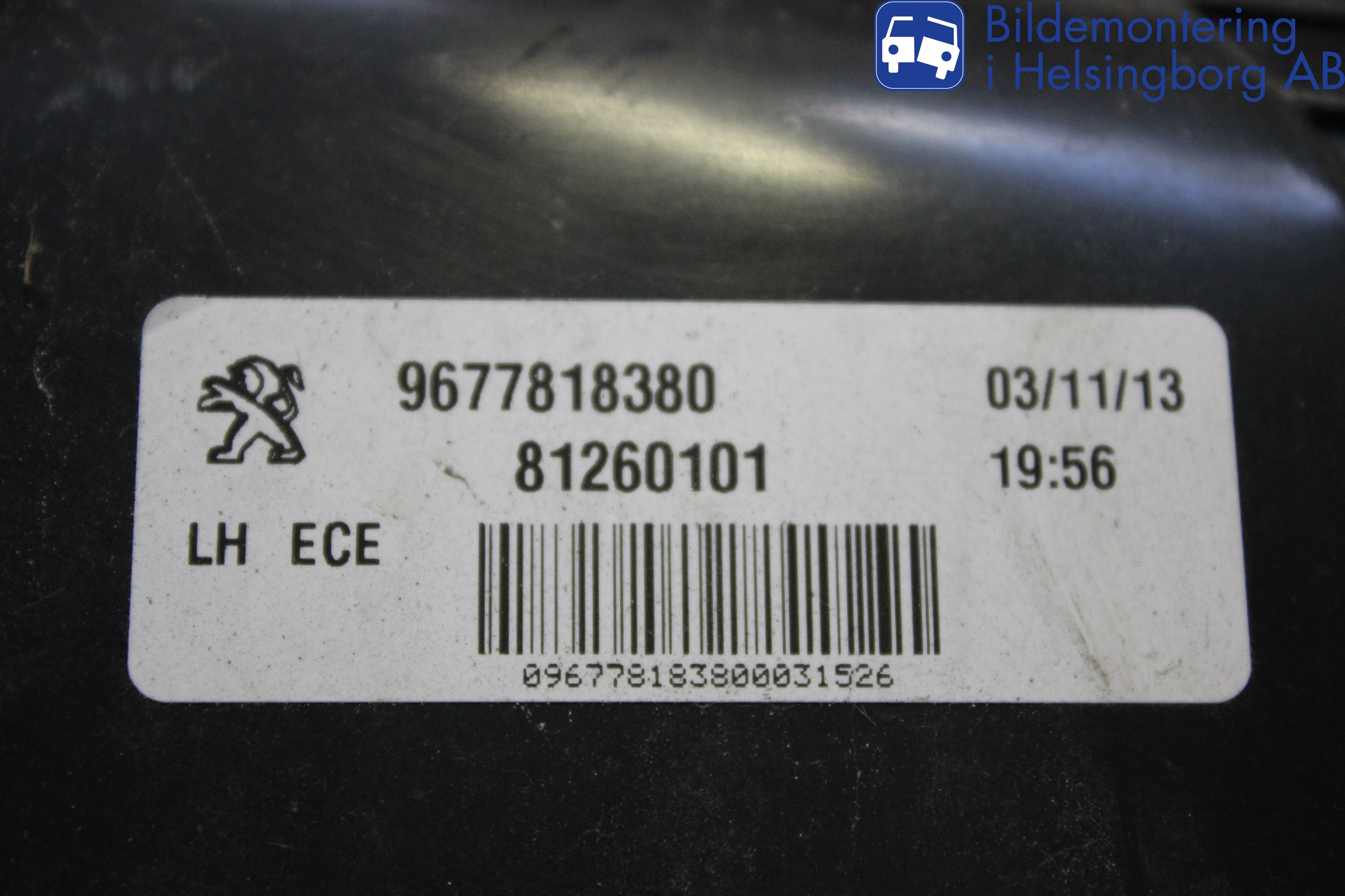 Peugeot 308 14-21 Bakljus Lucka Vä