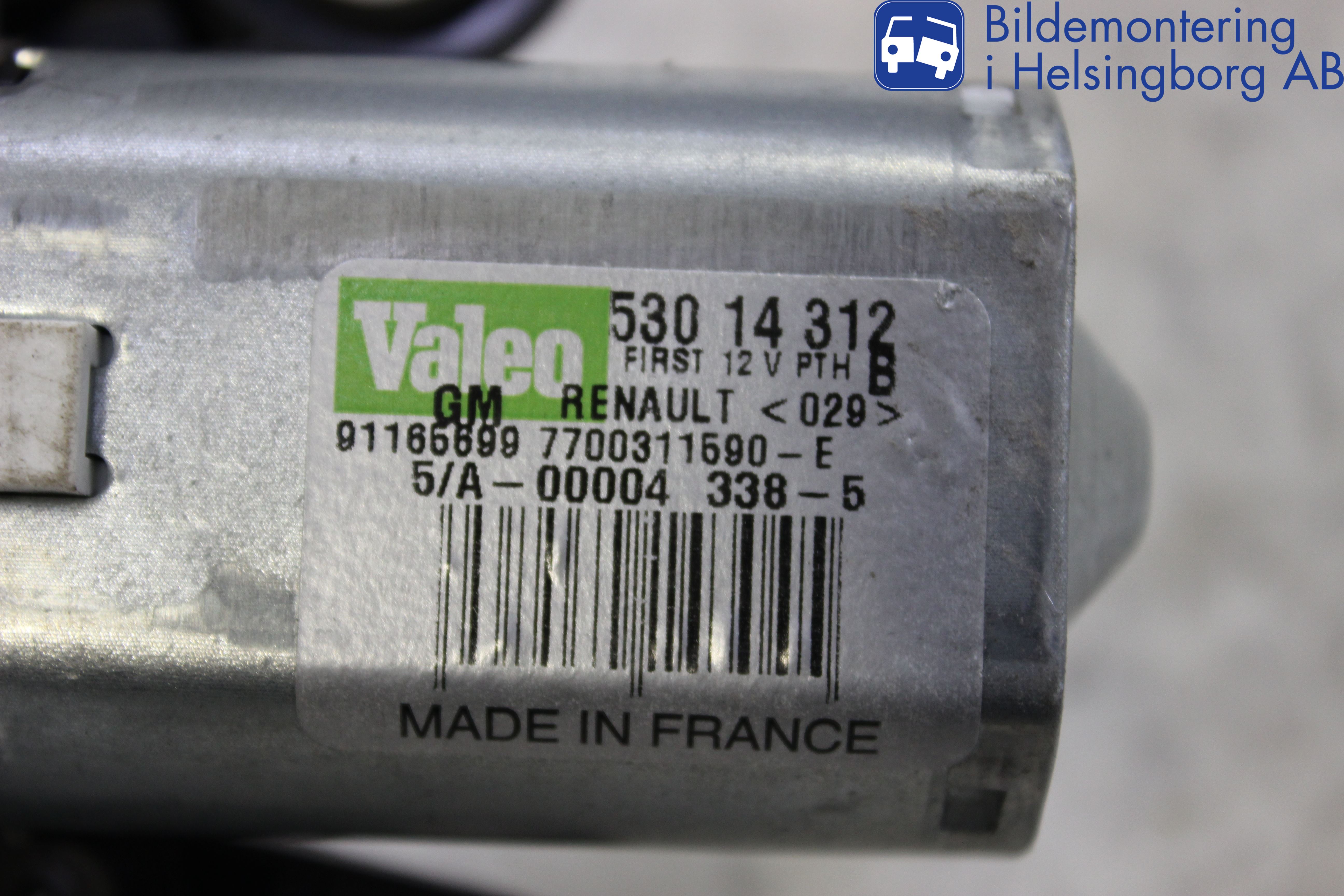 Opel VIVARO 15-19 Torkarmotor Baklucka