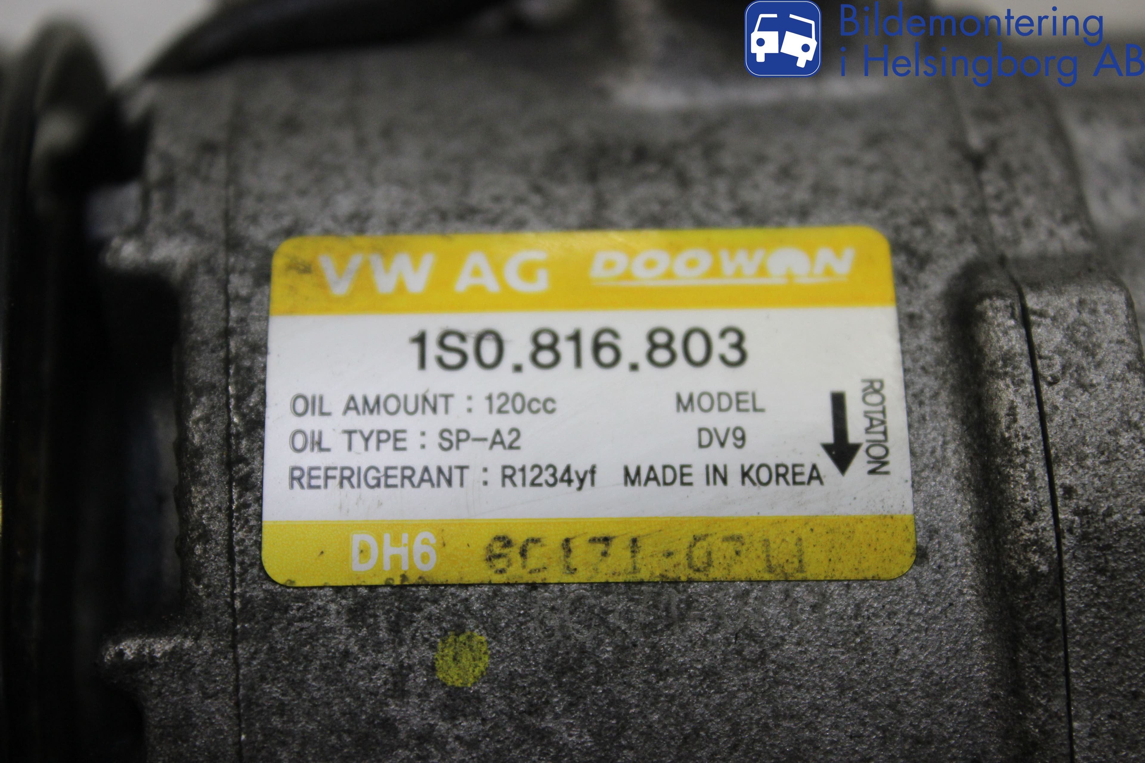 Volkswagen VW UP! / E-UP! Ac Kompressor