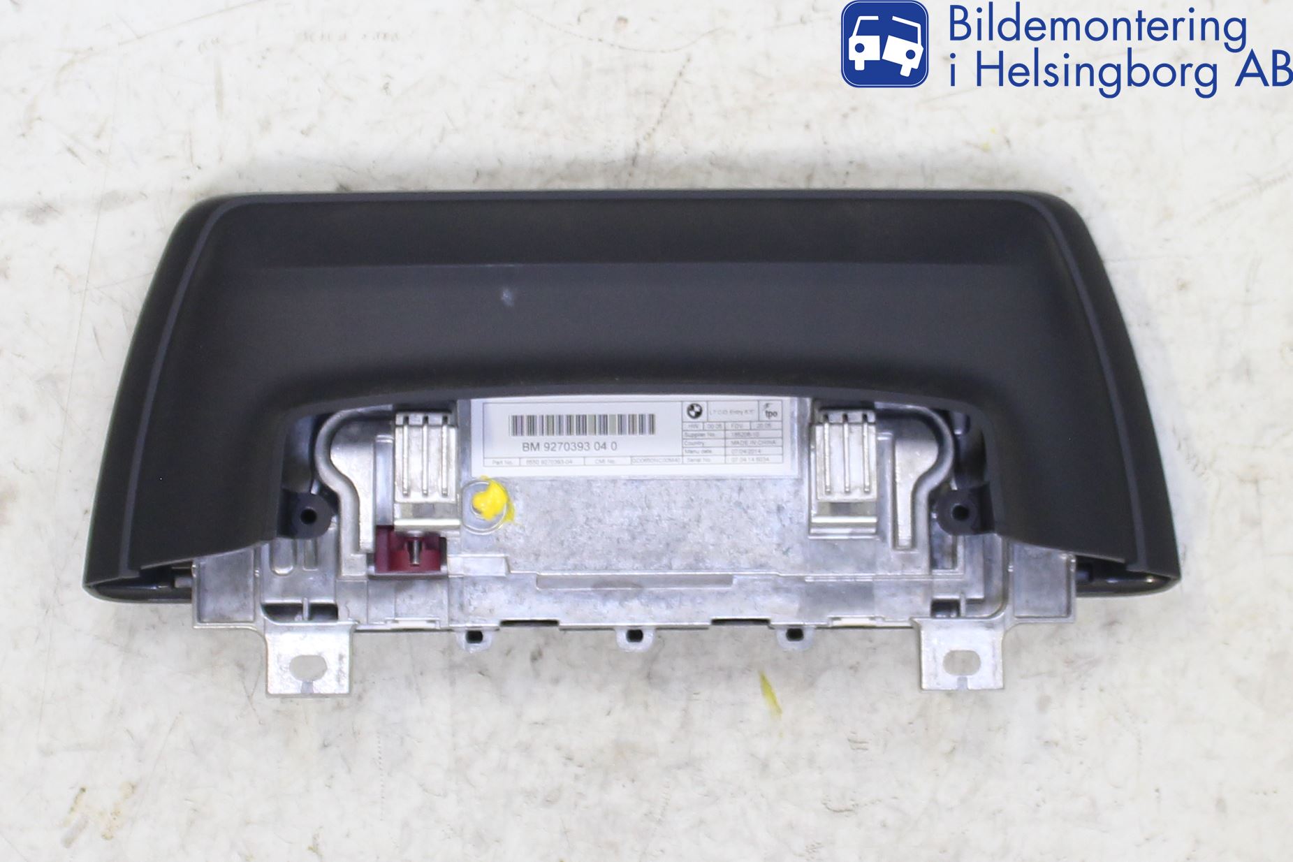 BMW 3 F30/F31/F80 12-19 Bildskärm
