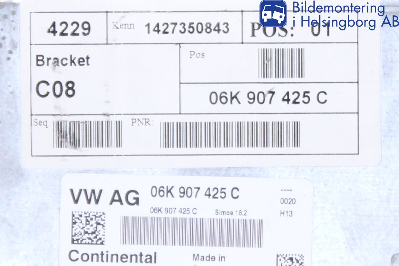 Volkswagen VW SCIROCCO 09-17 Styrenhet Insprut Bensin