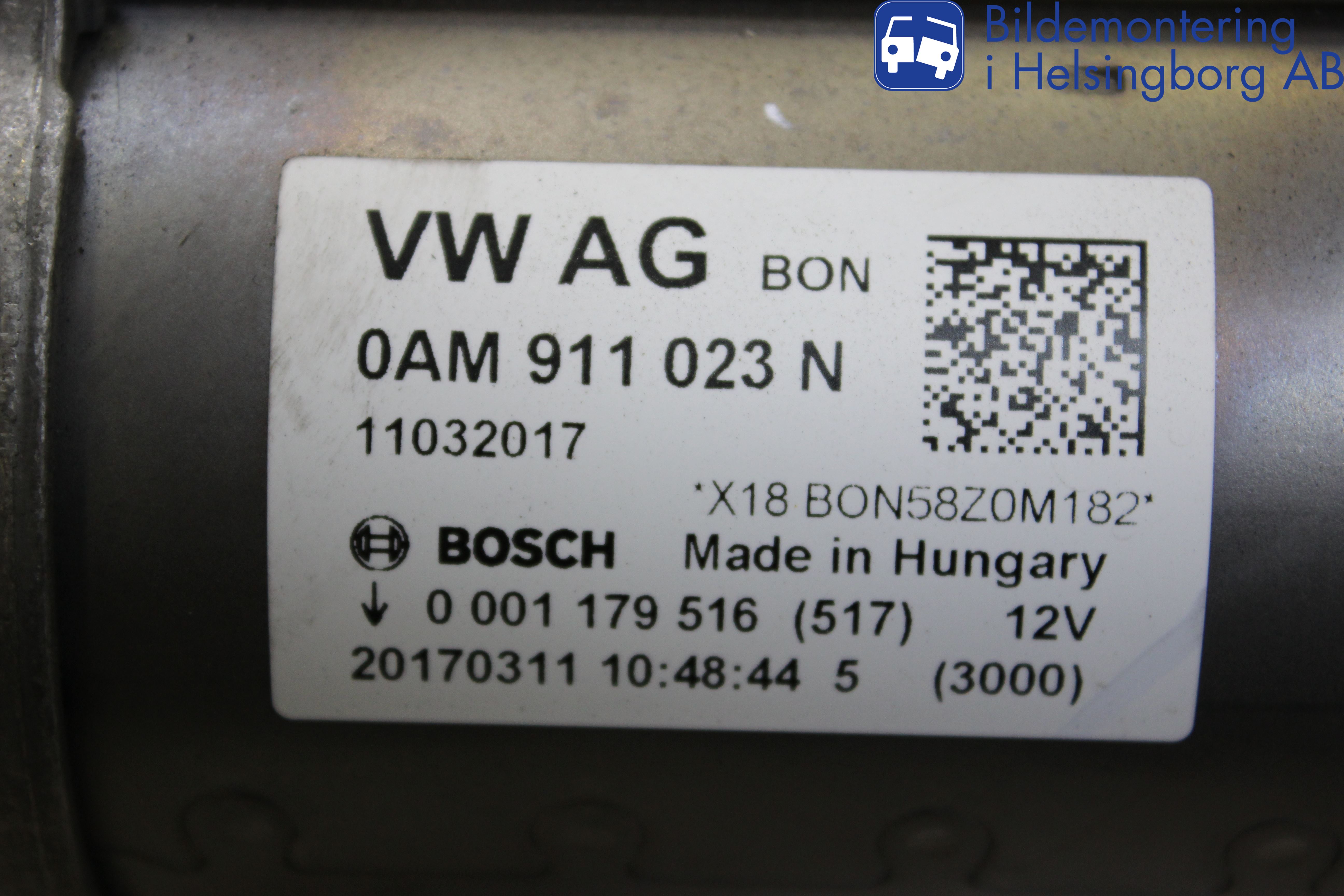 Audi A1/S1 11-18 Startmotor