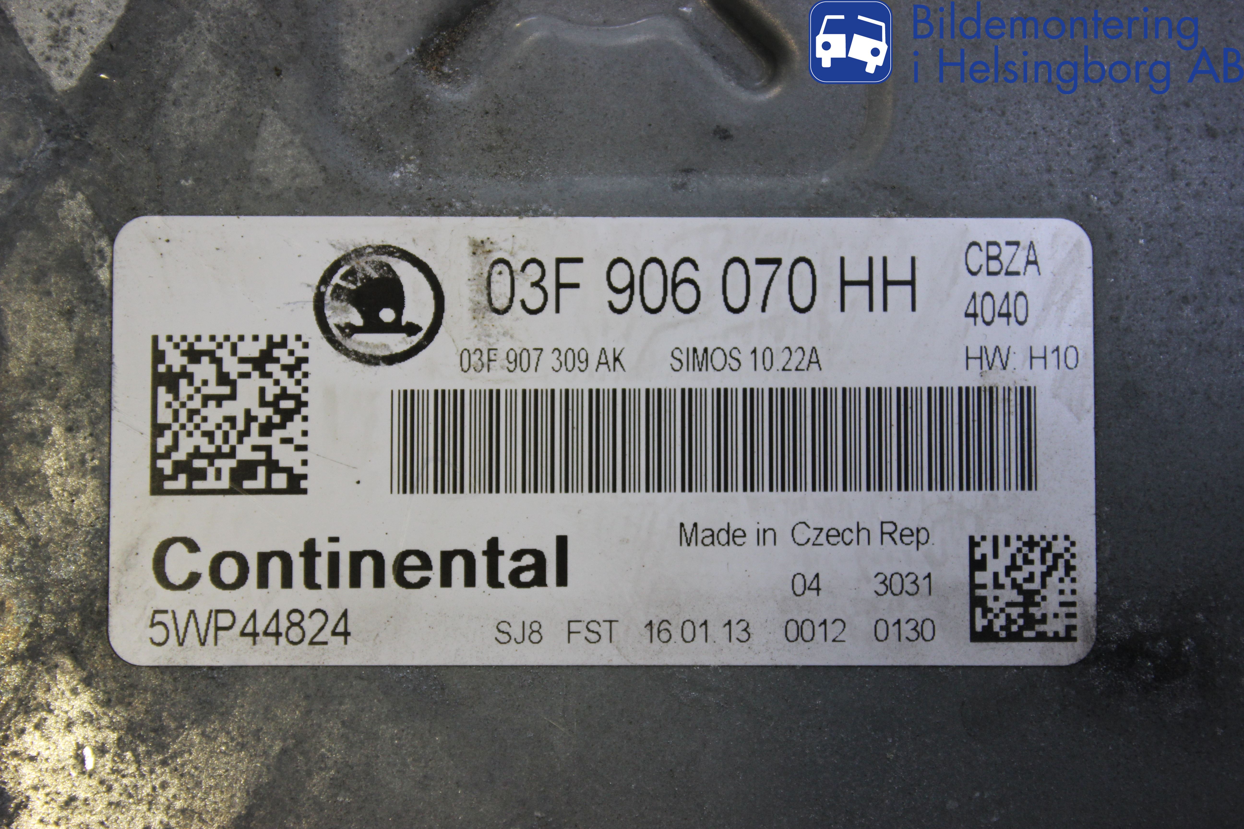 Skoda FABIA 07-14 Styrenhet Insprut Bensin