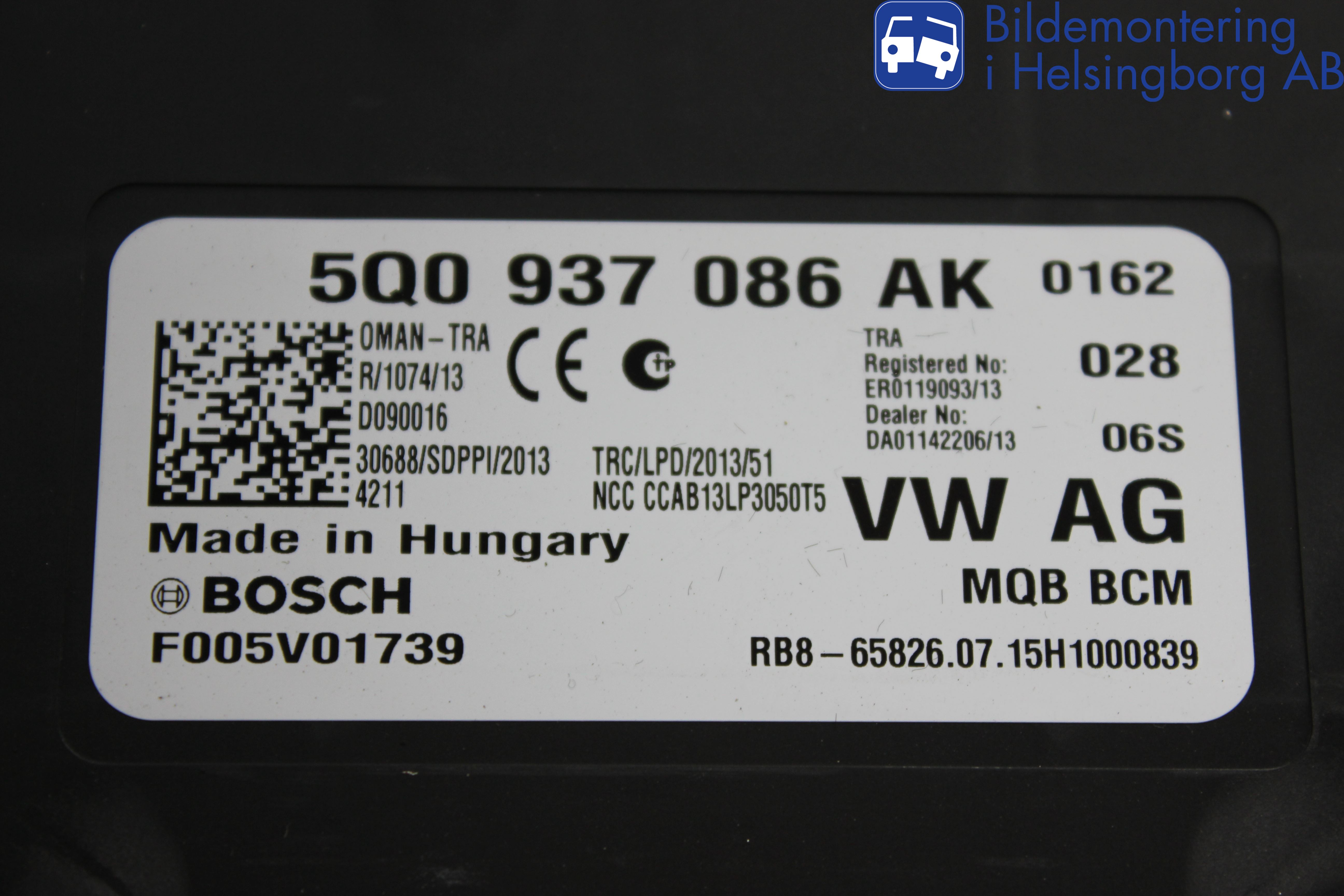 Volkswagen VW PASSAT 15-19 Komfort Styrdon