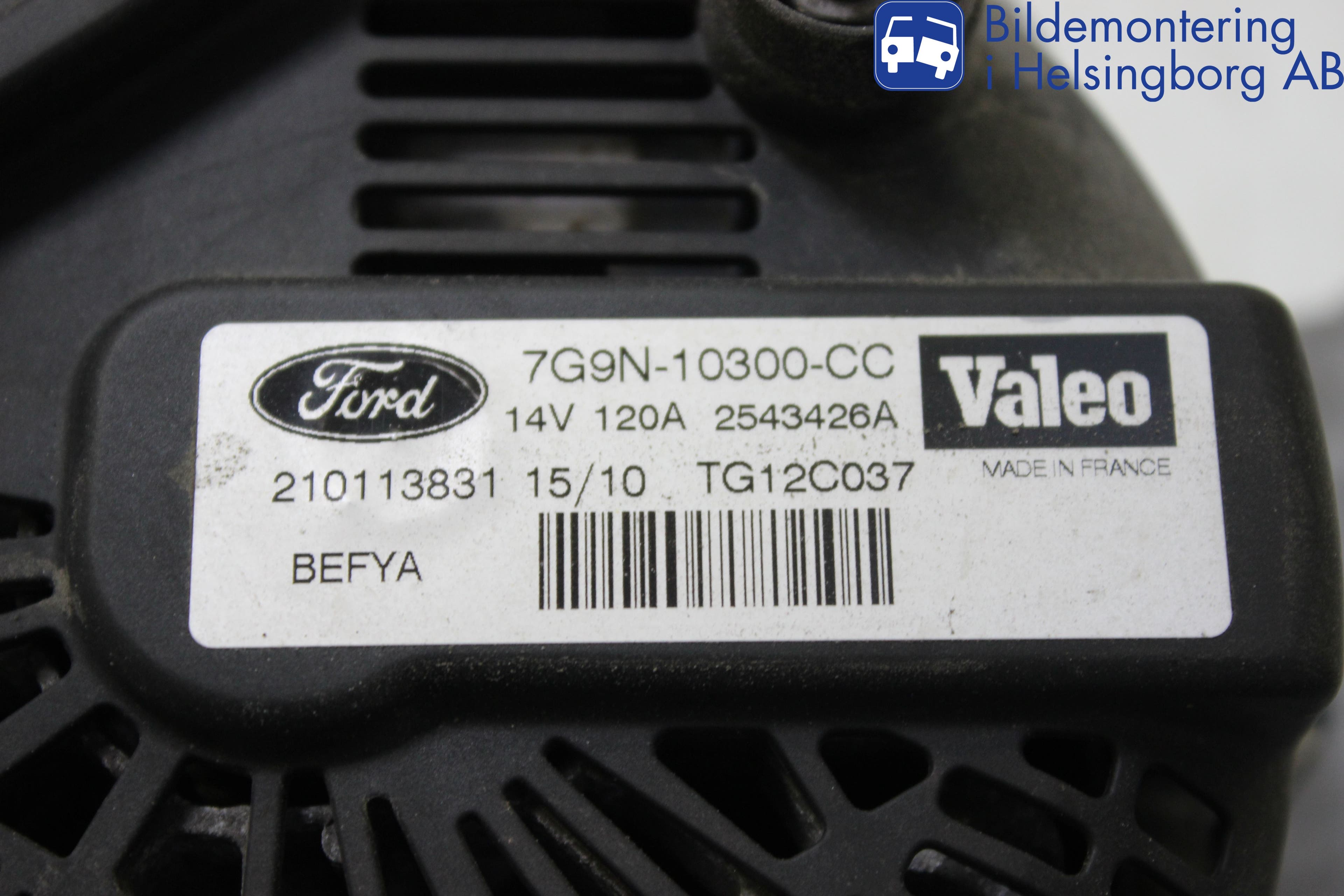 Ford FIESTA 09-12 Generator