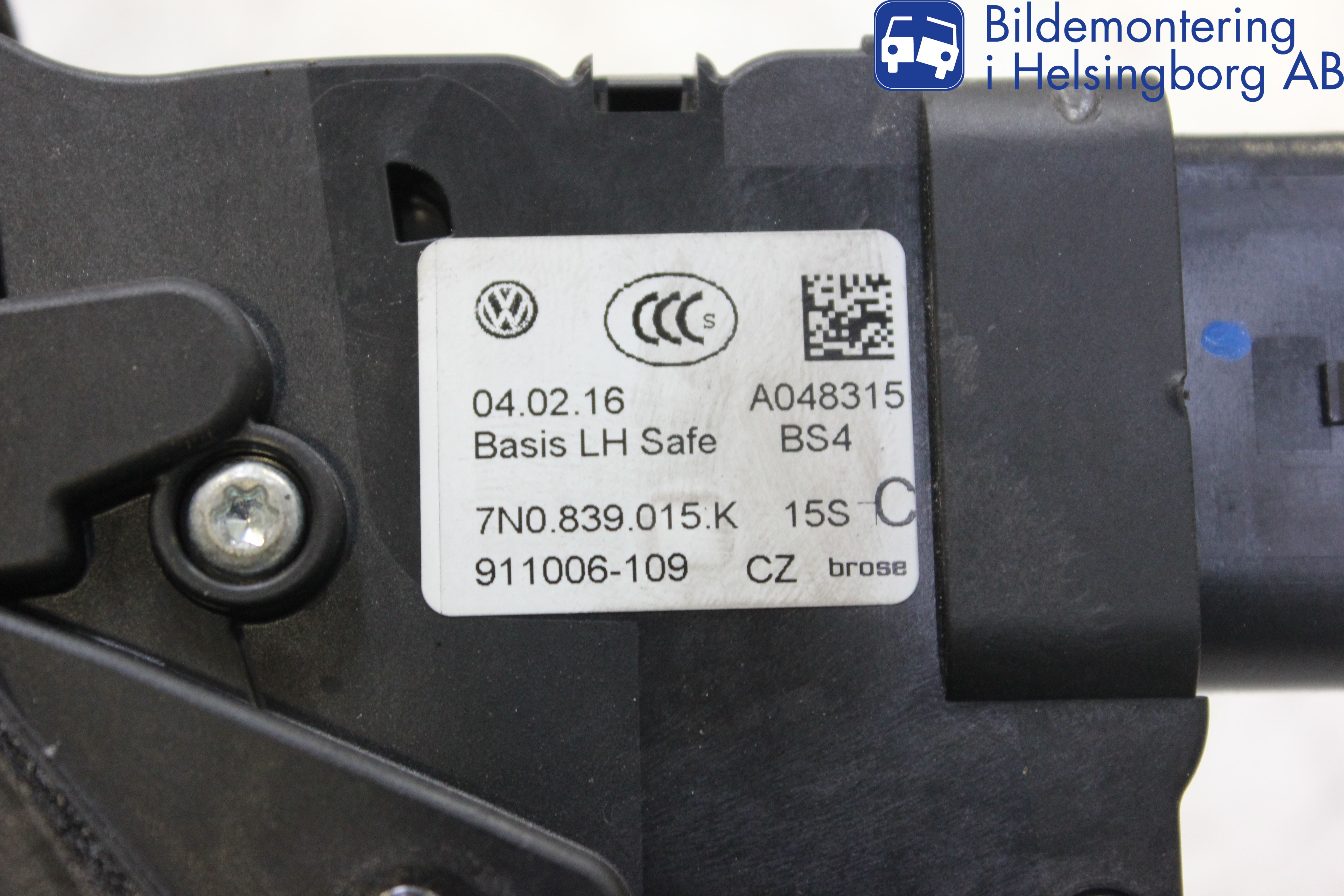 Volkswagen VW SHARAN 11- Centrallåsmotor Vänster