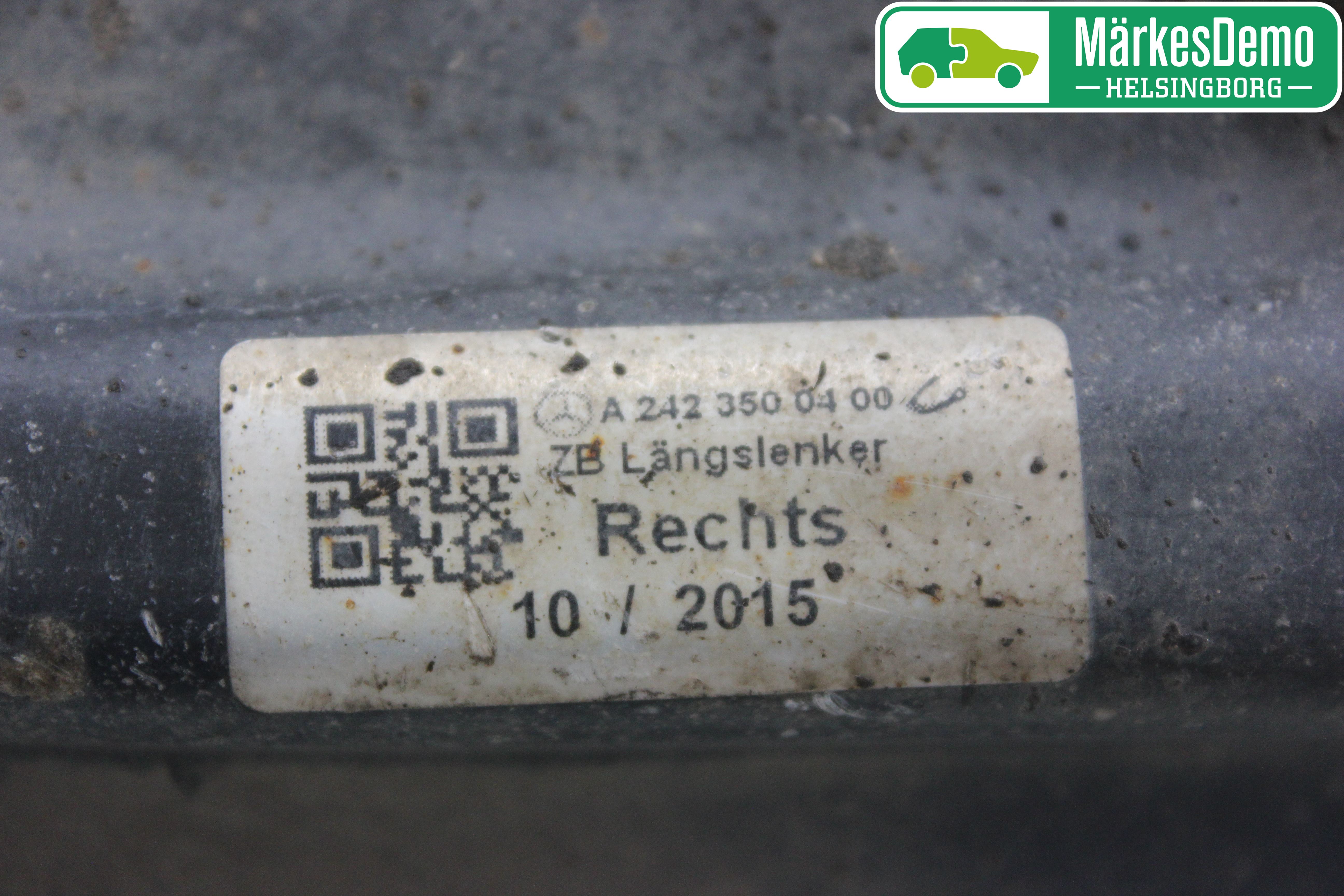 Mercedes-Benz MB B-KLASS (W246/W242) 12-19 Bärarm Bak Höger