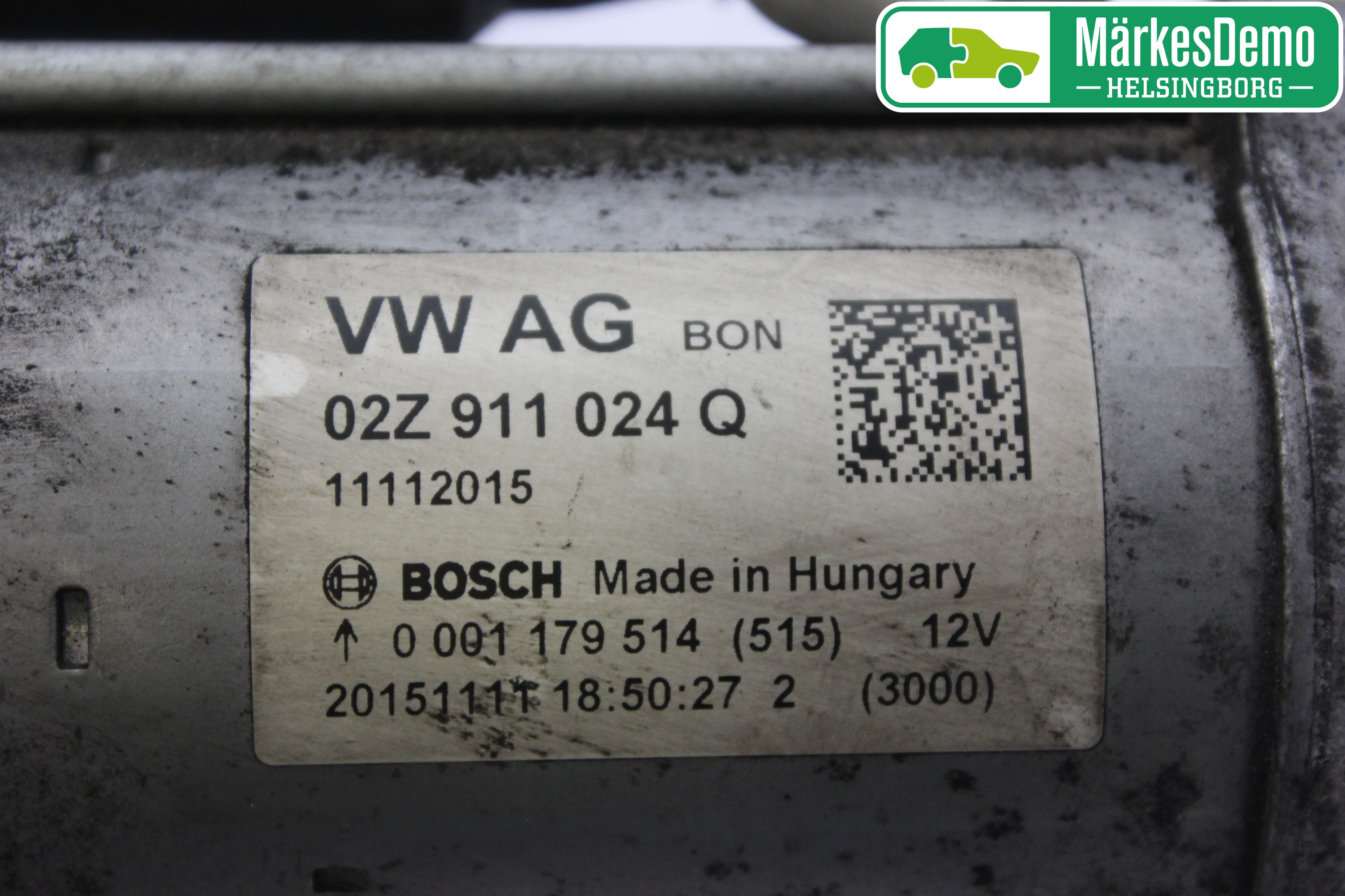 Volkswagen VW CADDY 16-20 Startmotor