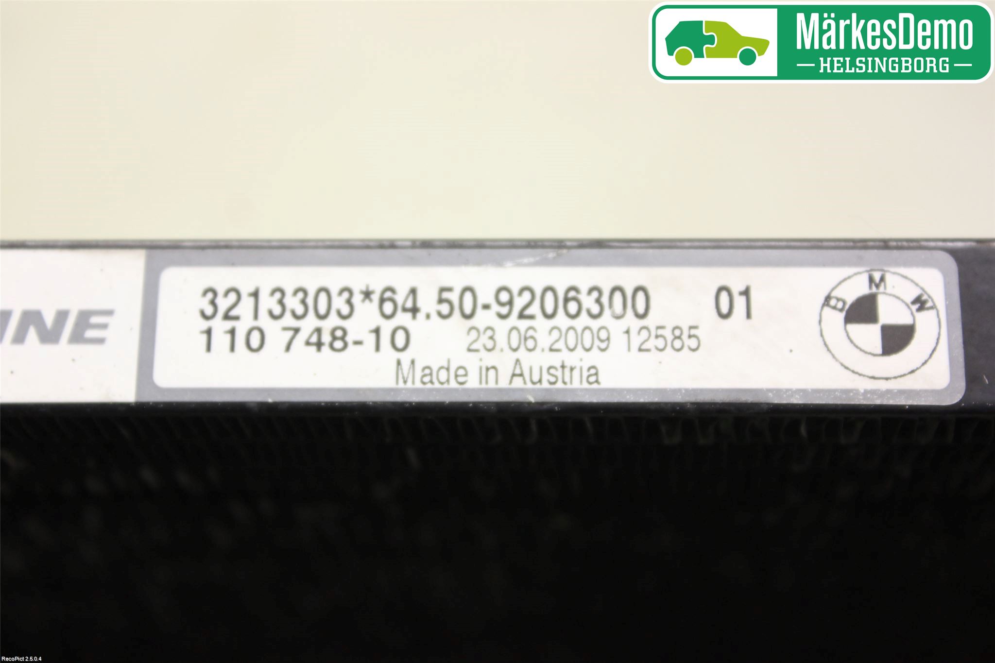 BMW 3 E92/93 Coupé/Cab 05-14 Ac Kondensor-Kylare