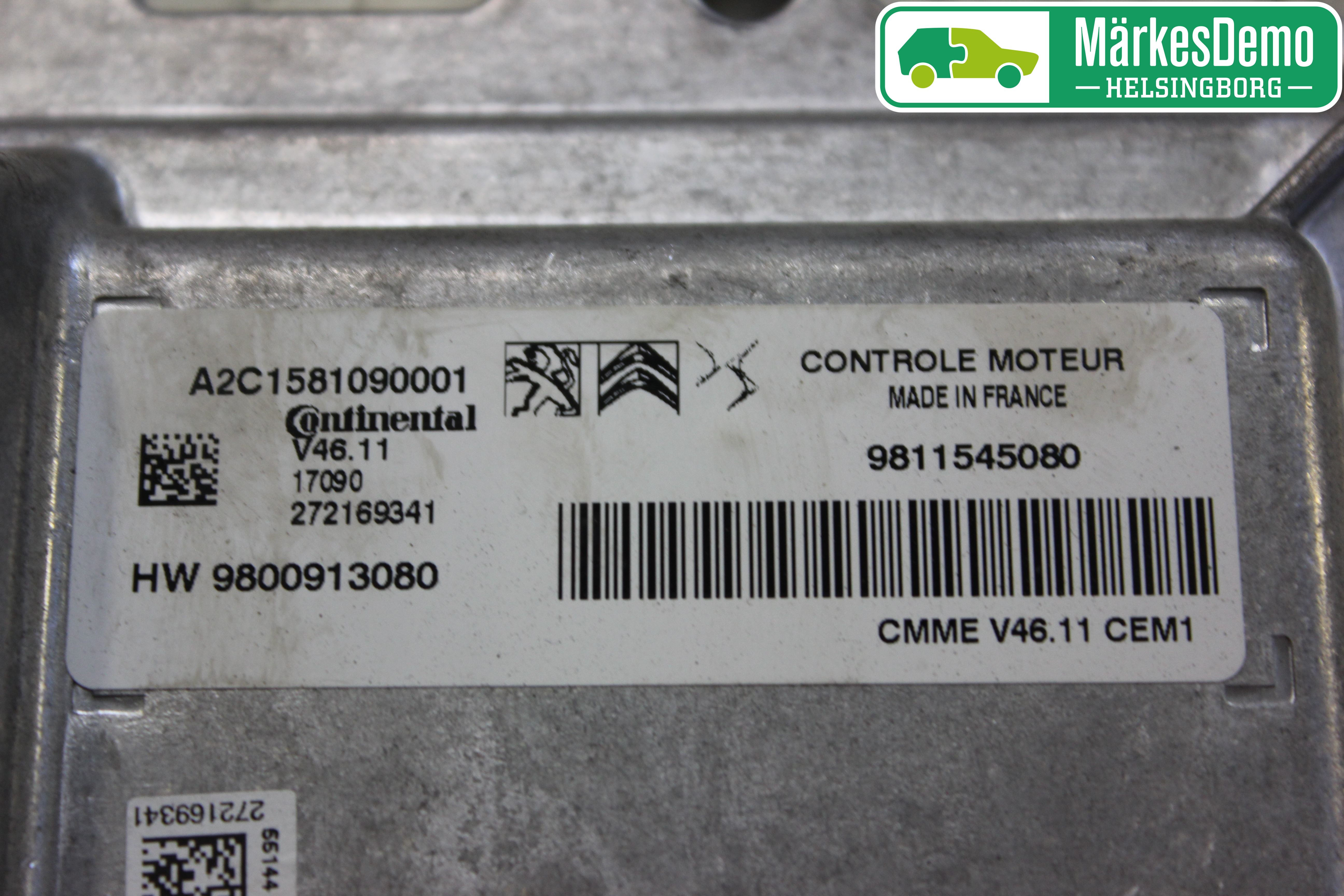 Peugeot PEUGOT 208 16-19 Styrenhet Insprut Bensin