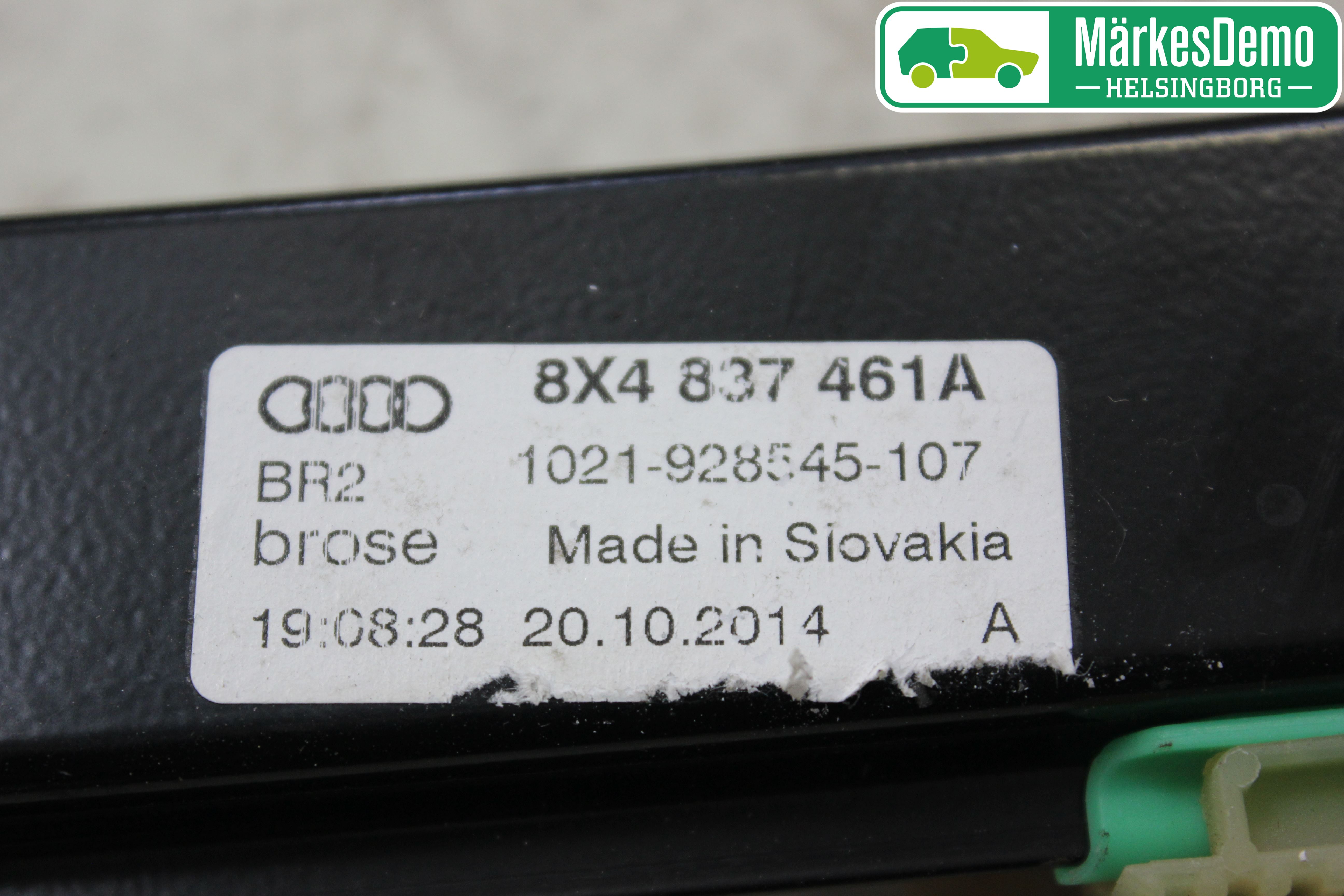 Audi A1/S1 11-18 Fönsterhissmekanism