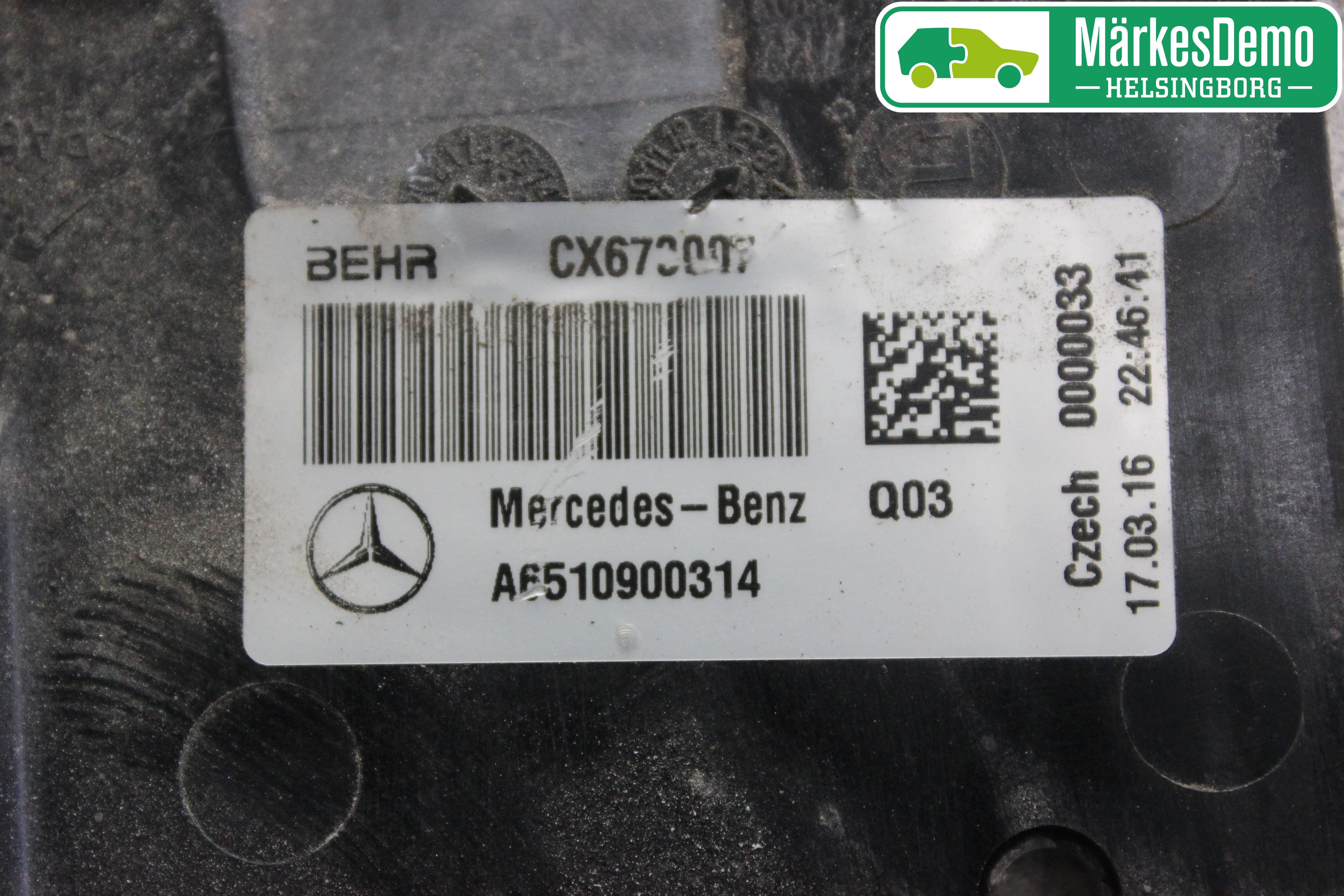Mercedes-Benz MB C-KLASS (W205) 14-21 Laddluft-Intercooler Kyl