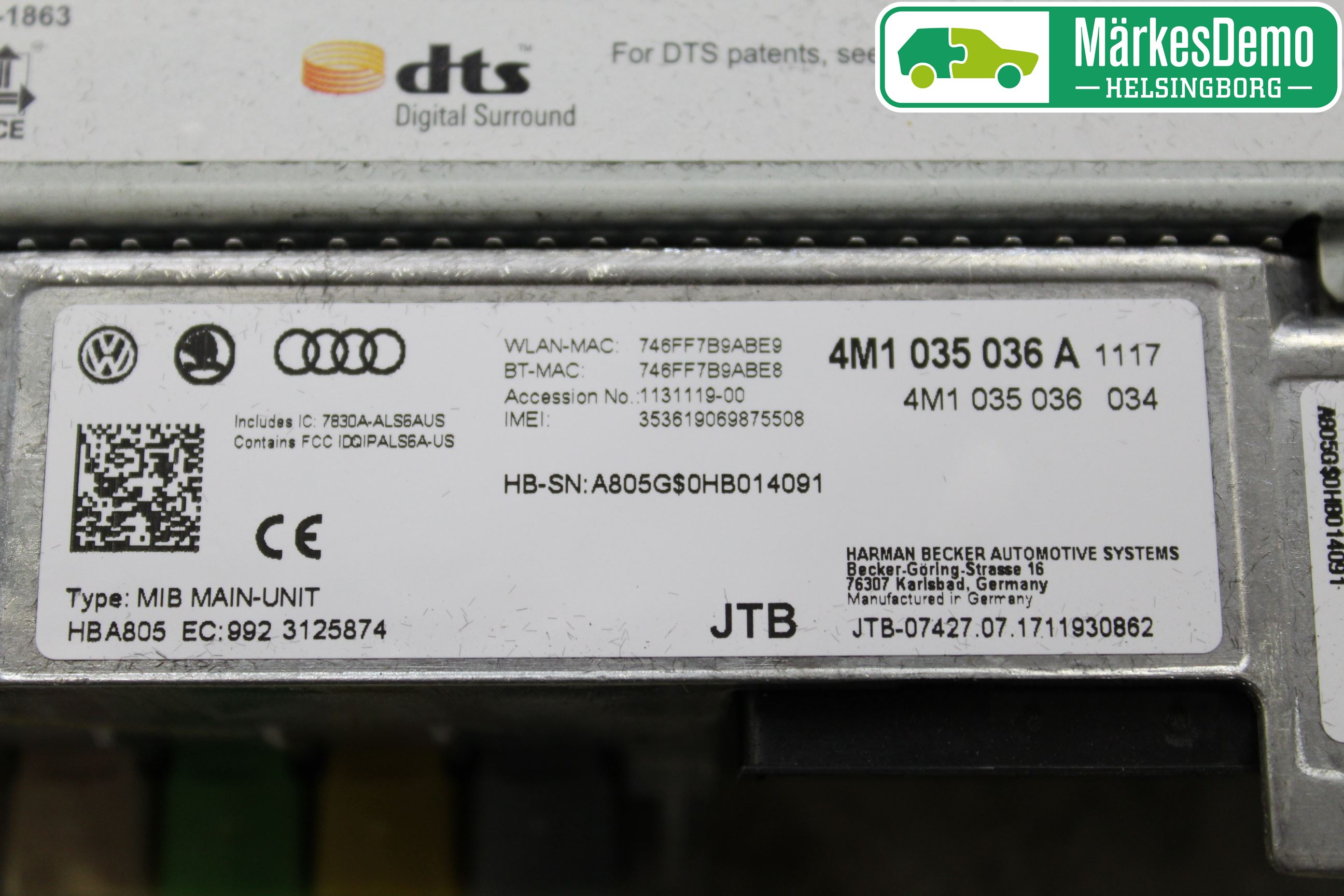 Audi Q7/SQ7 Cd Radio - Multimediapanel