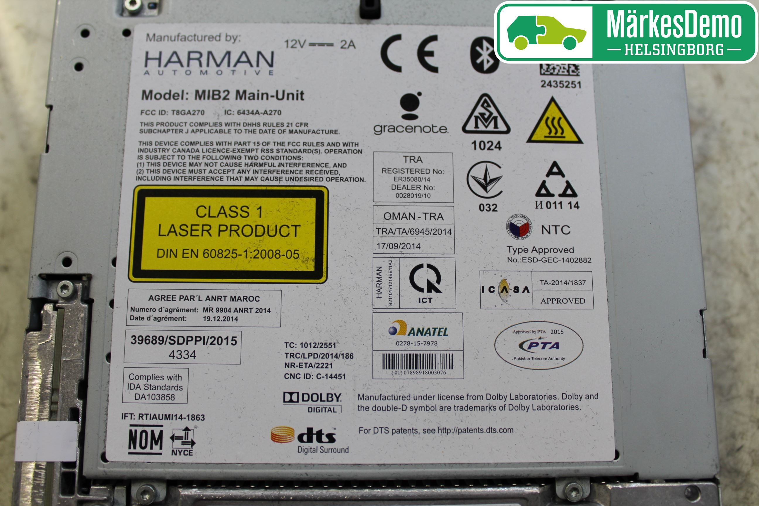 Audi Q7/SQ7 Cd Radio - Multimediapanel