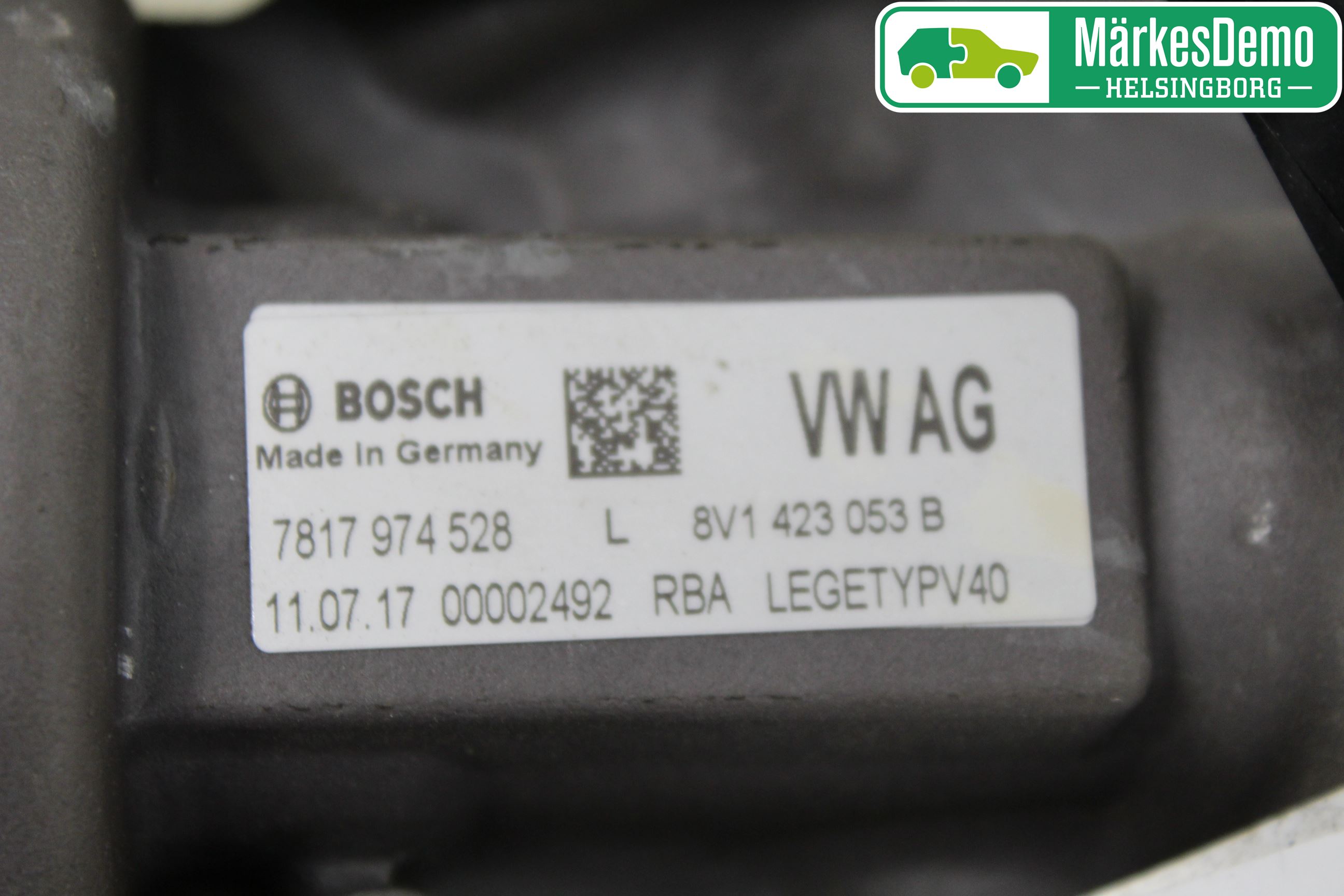 Audi A3/S3 8V 13-20 Styrväxel-Snäcka Elektrisk