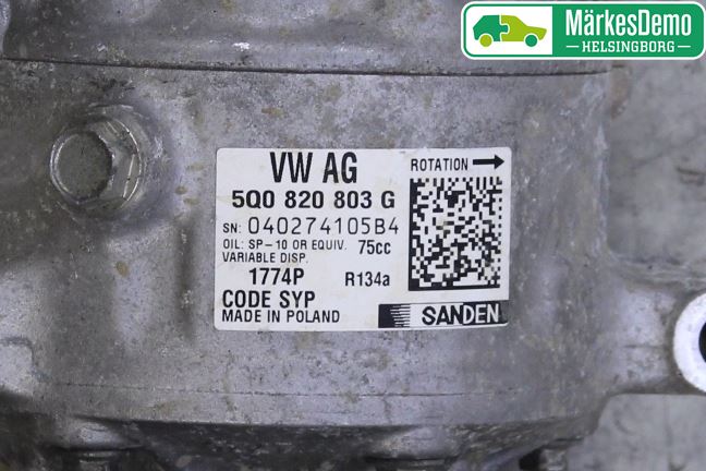 Volkswagen VW CADDY 16-20 Ac Kompressor