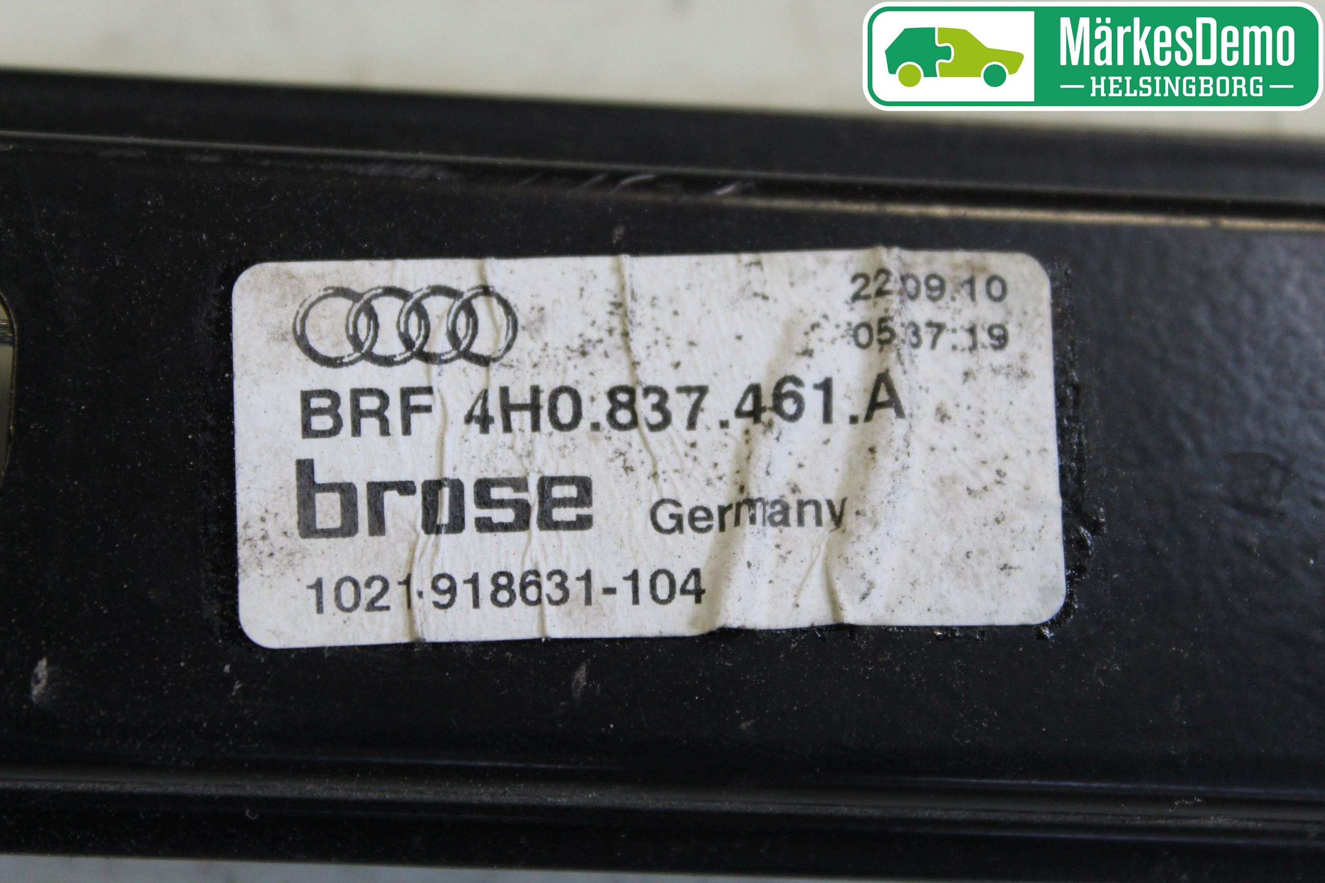 Audi A8/S8 4H 10-17 Fönsterhissmekanism