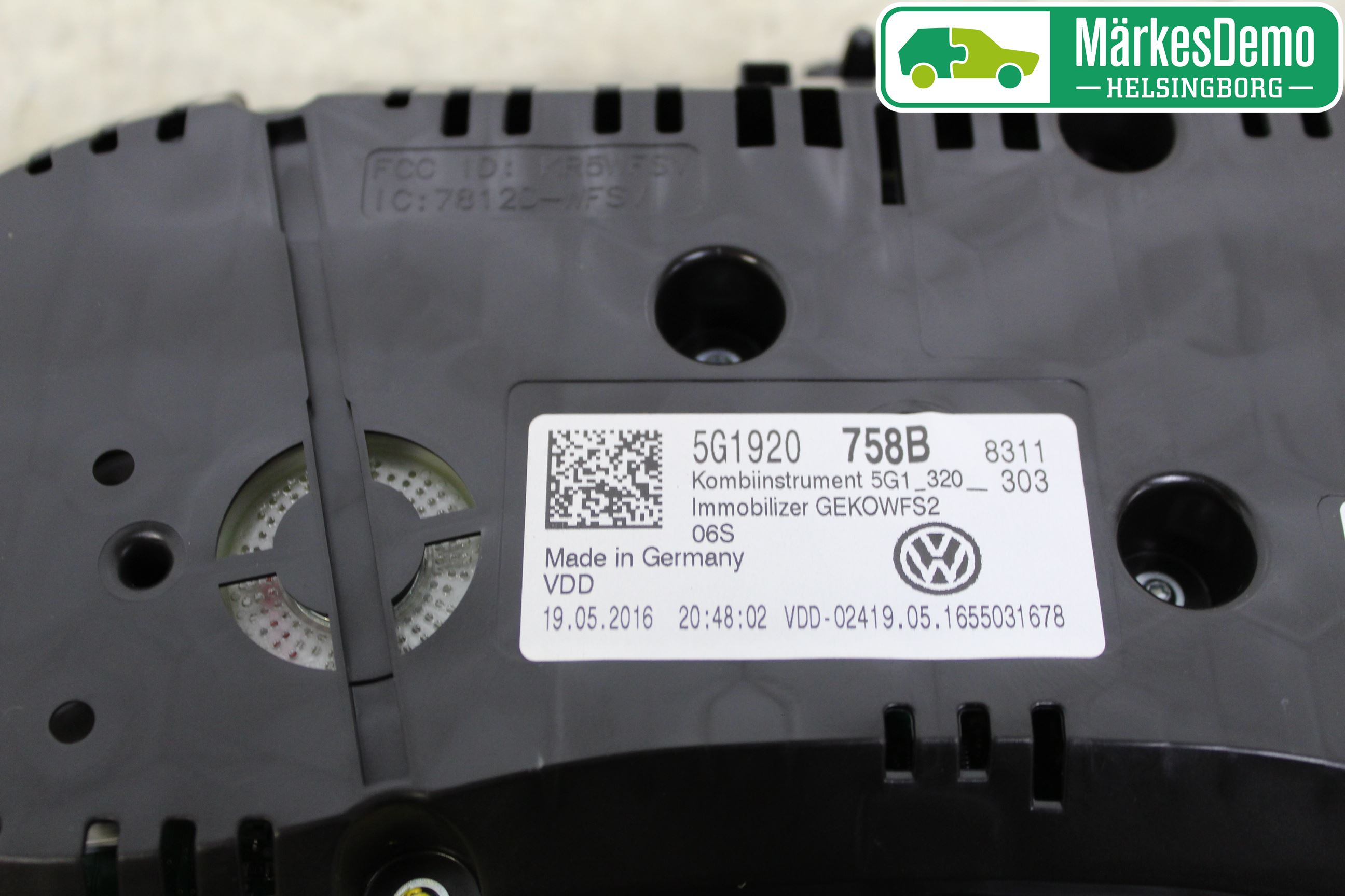 Volkswagen VW GOLF / E-GOLF VII 13-20 Instrument Komb