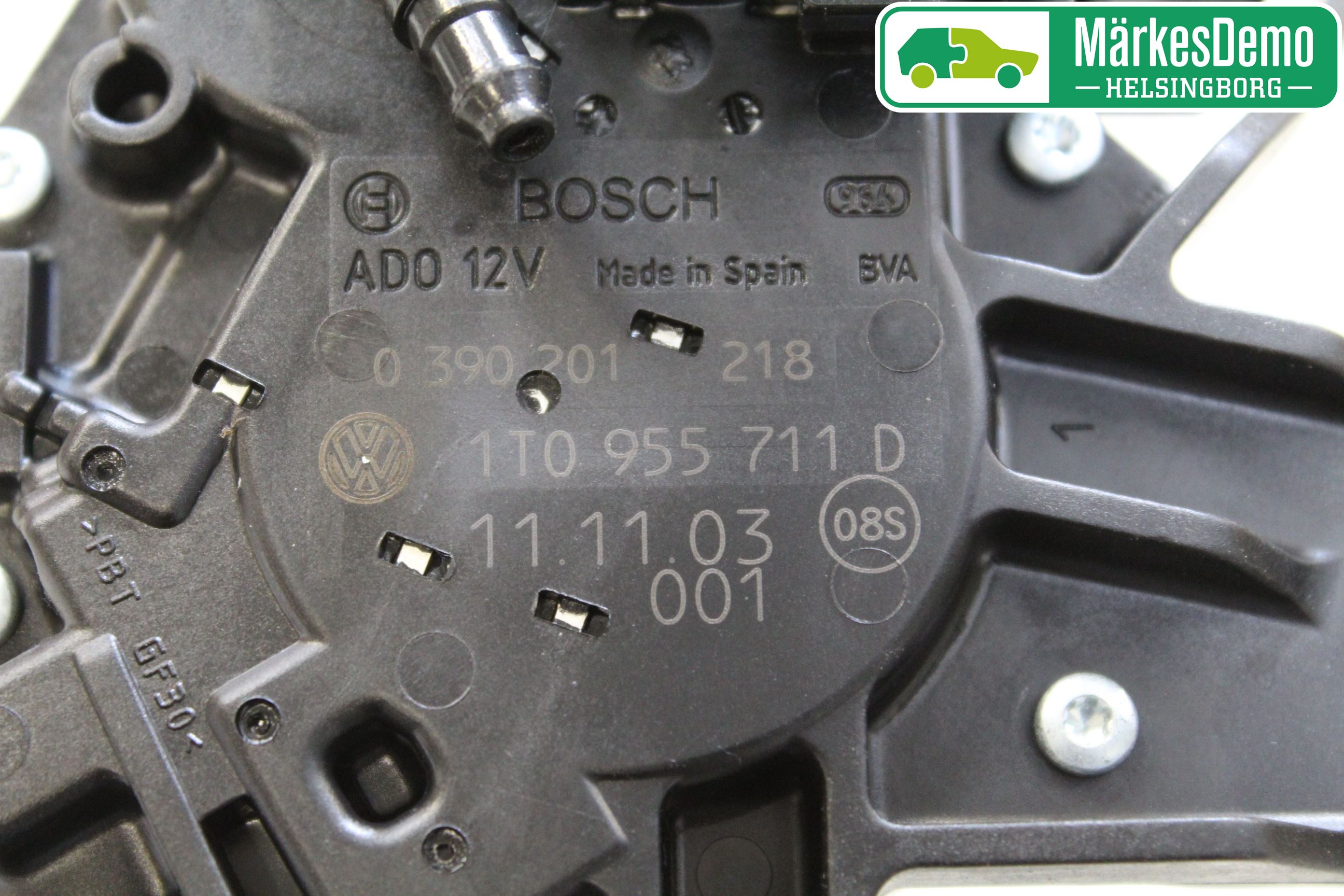 Volkswagen VW CADDY 11-15 Torkarmotor Baklucka