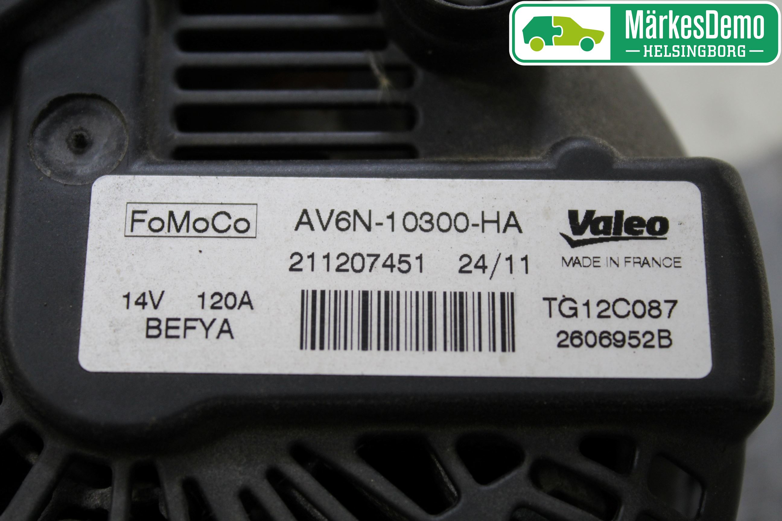 Ford FIESTA 09-12 Generator