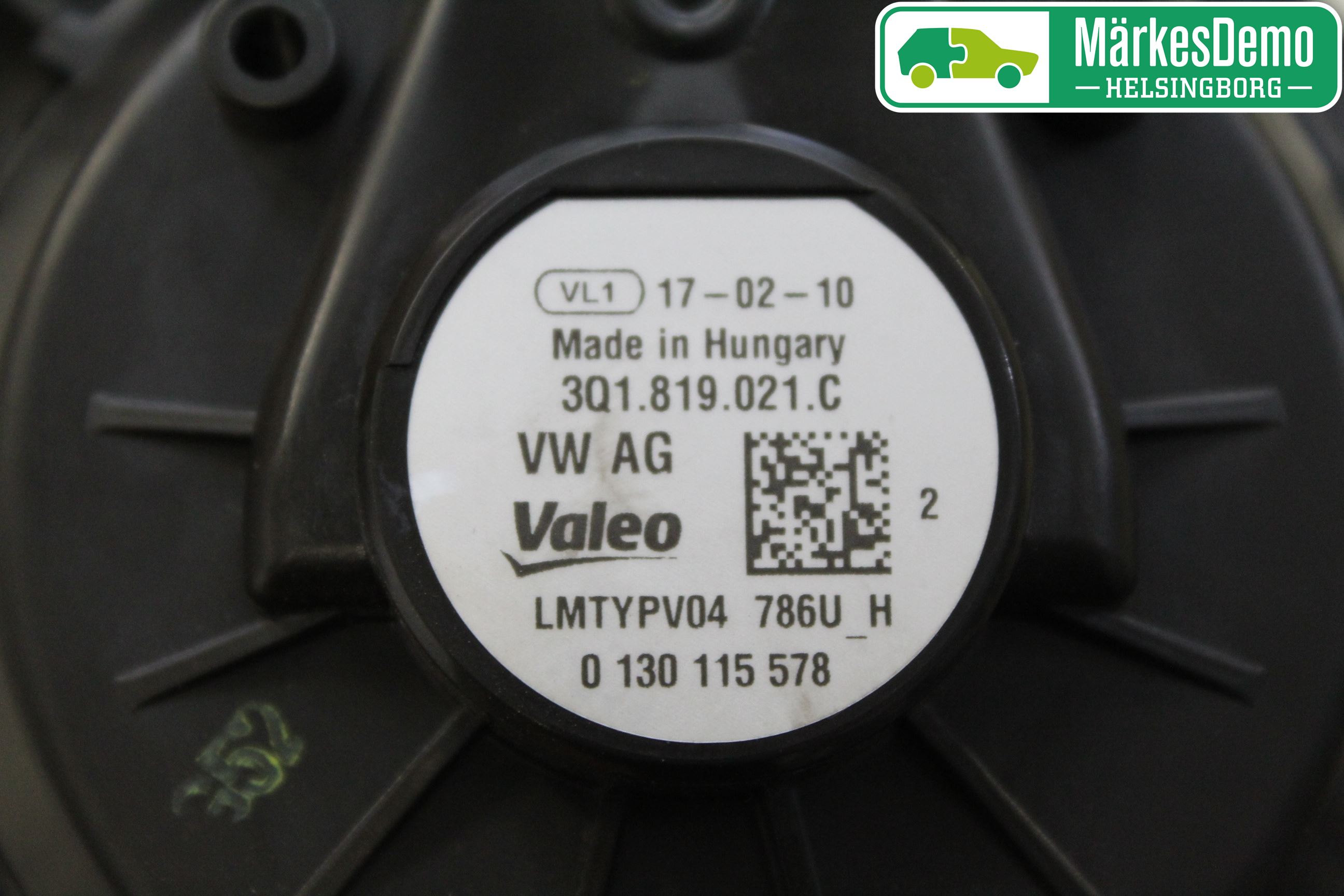 Volkswagen VW TIGUAN 16-24 Värmefläkt