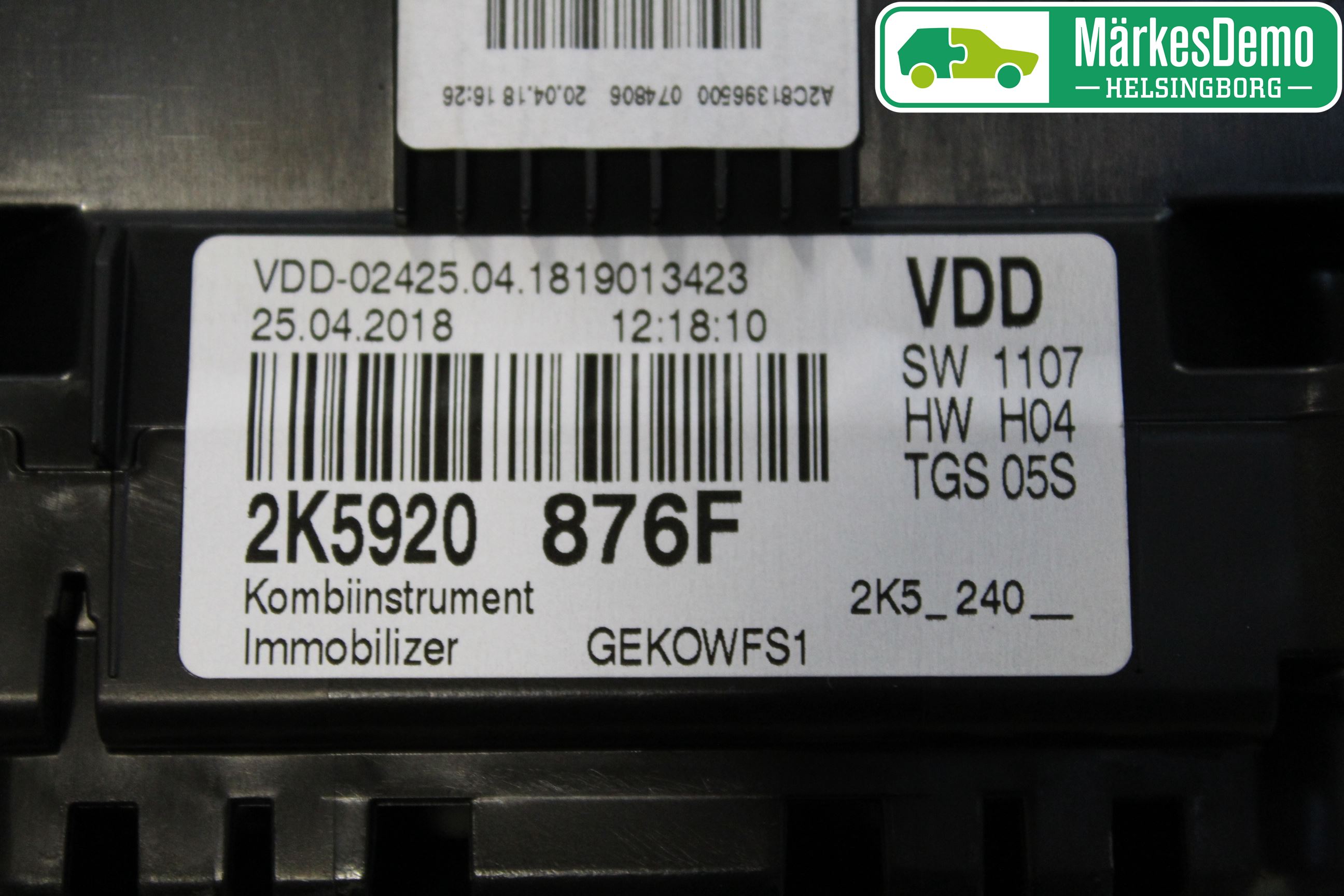 Volkswagen VW CADDY 16-20 Instrument Komb