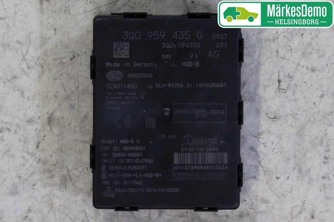 Volkswagen VW PASSAT 15-19 Styrenhet Nyckellöst System