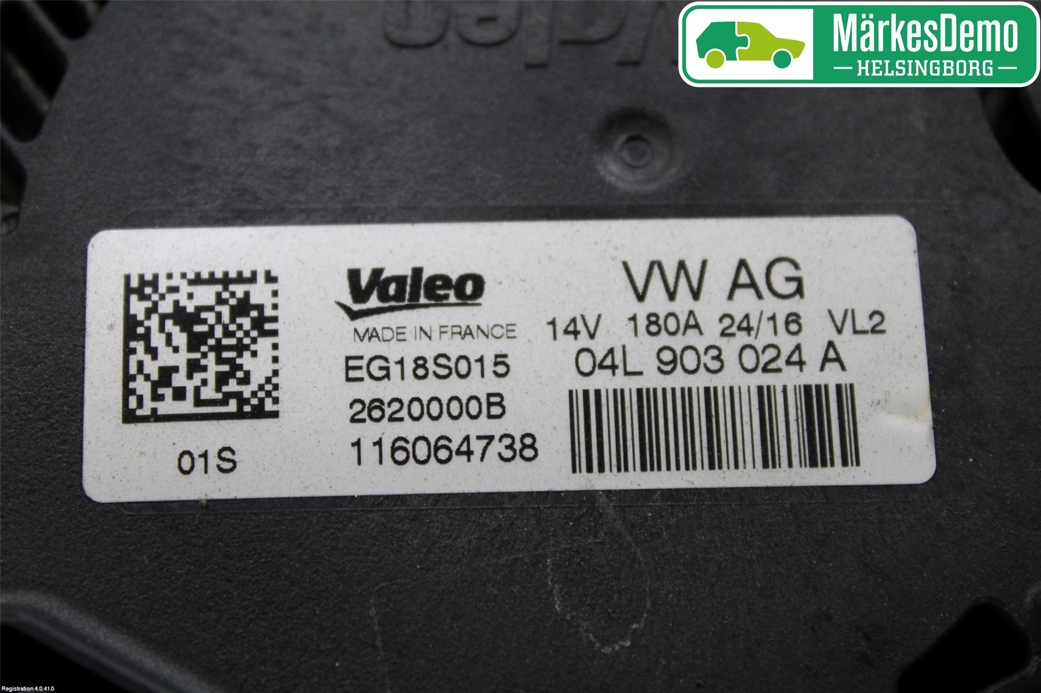 Audi A4/S4 B9 16-19 Generator