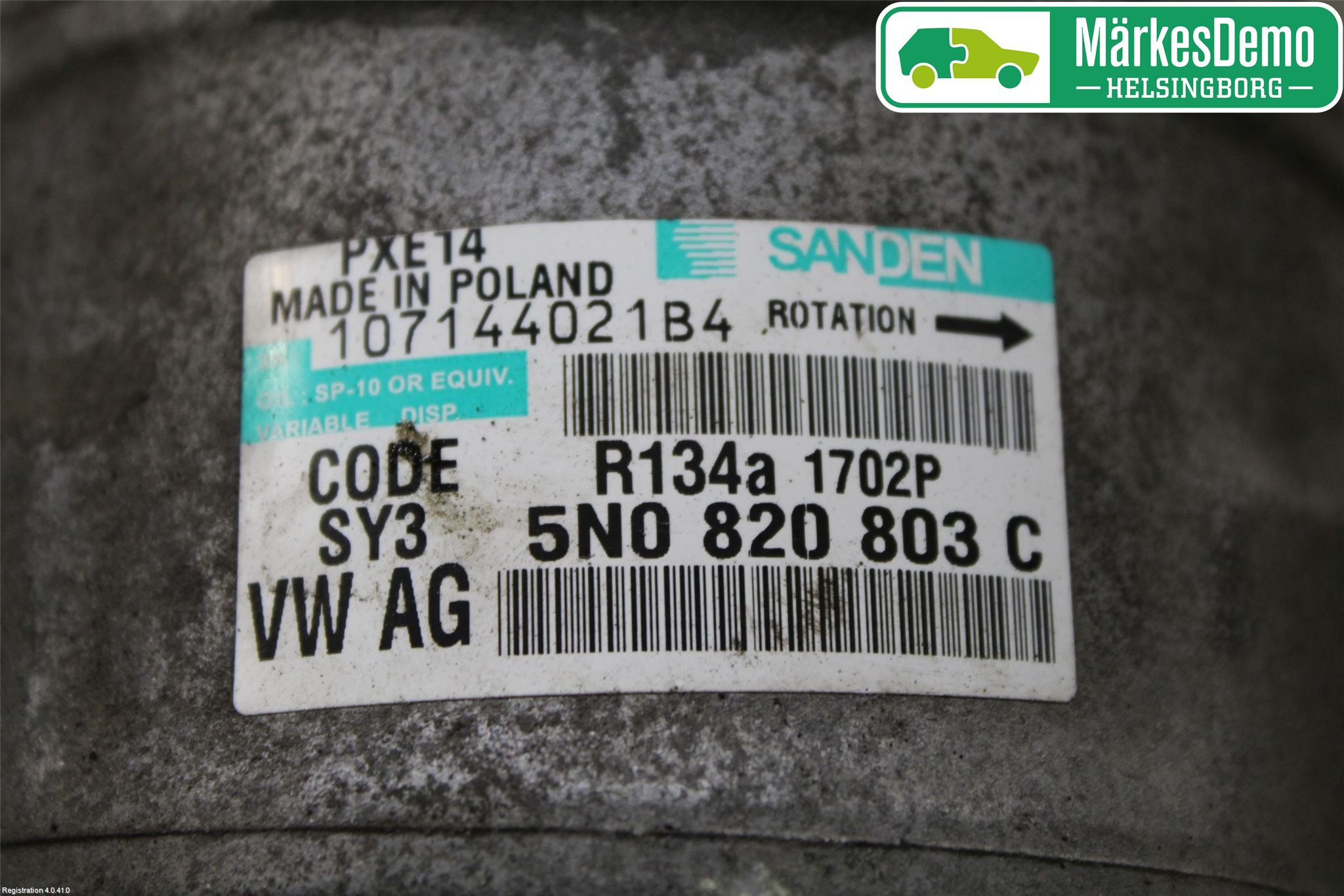 Volkswagen VW CADDY 11-15 Ac Kompressor