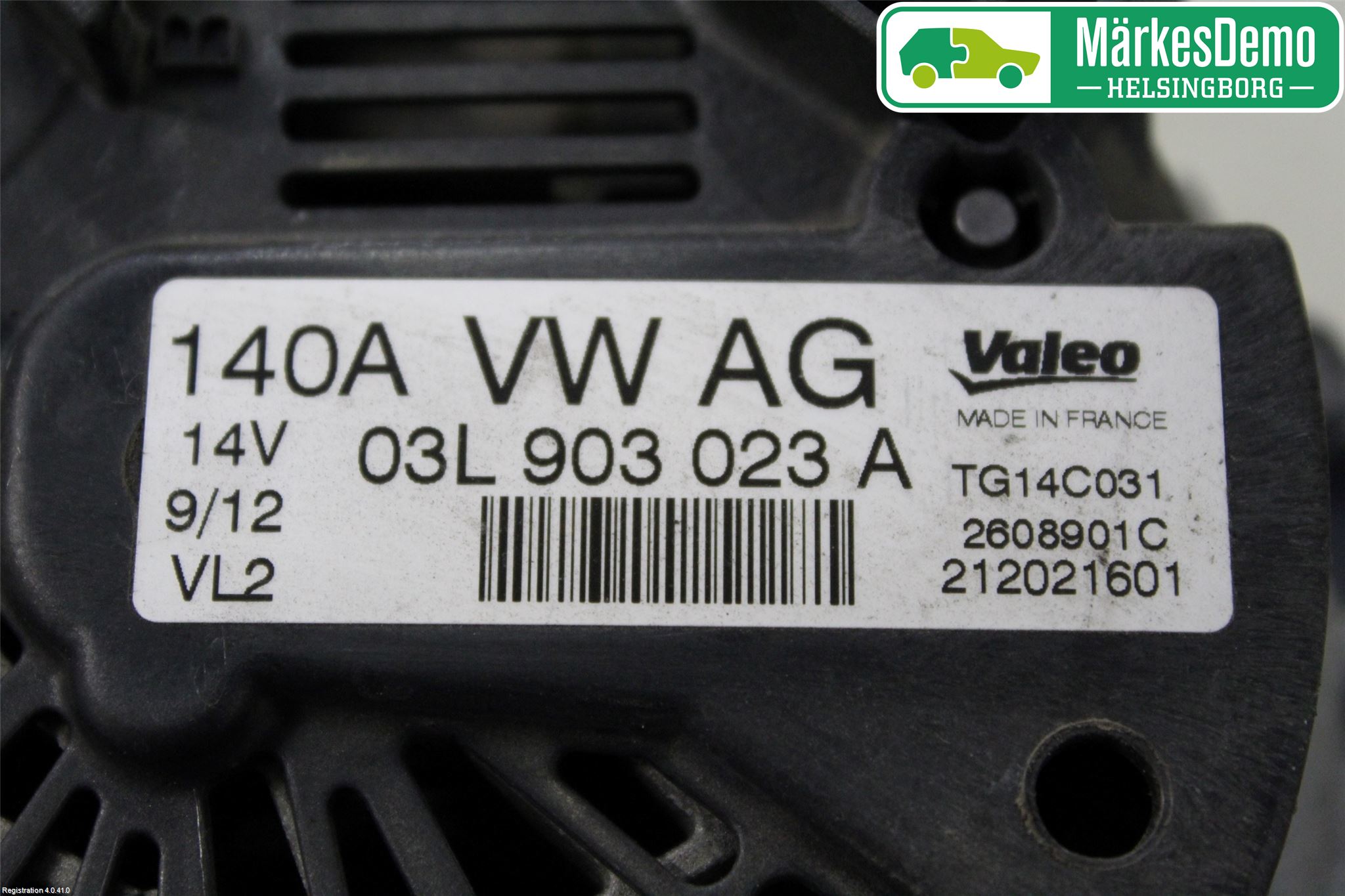 Volkswagen VW GOLF VI 09-13 Generator