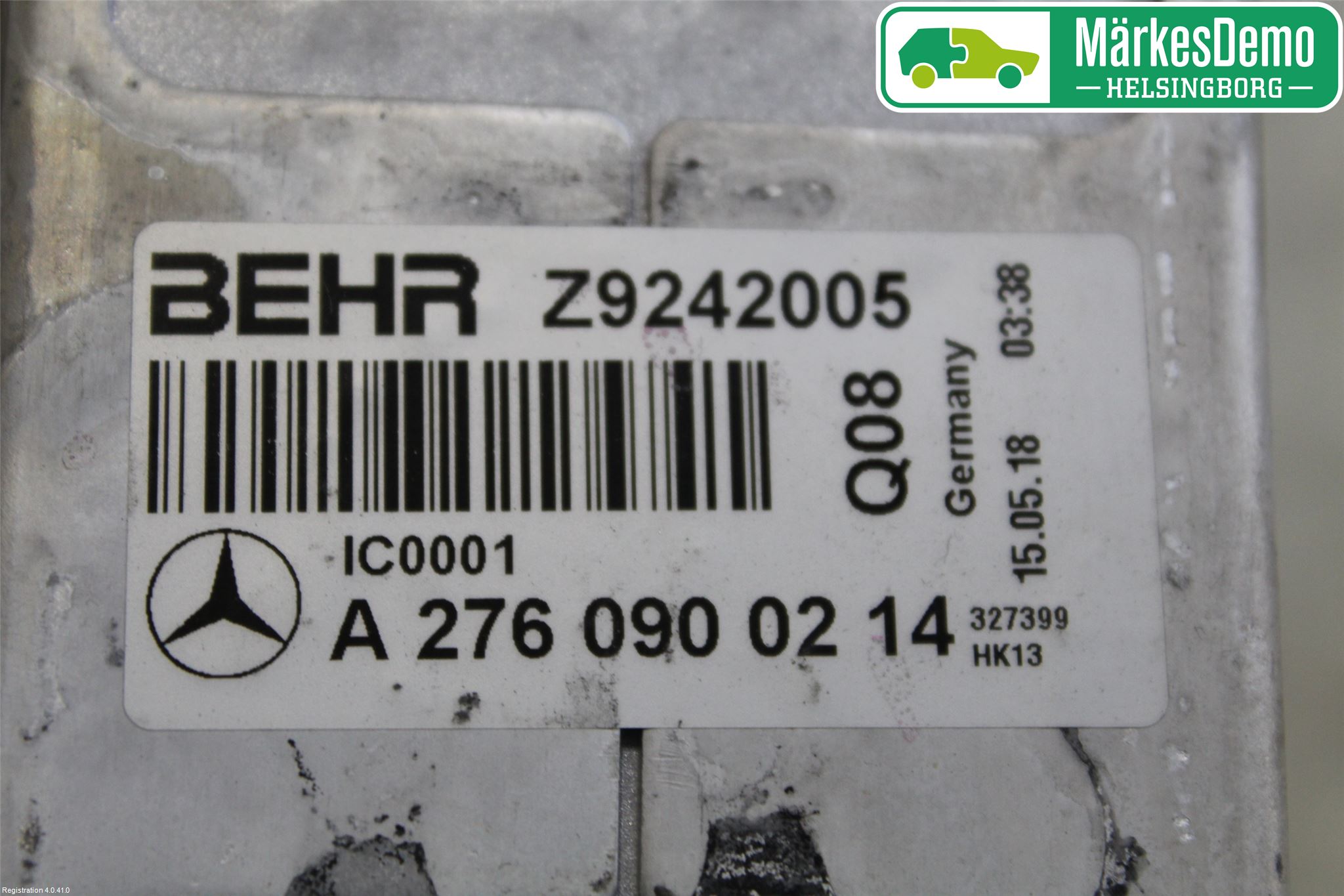 Mercedes-Benz MB E-KLASS (W213) 16-23 Laddluft-Intercooler Kyl