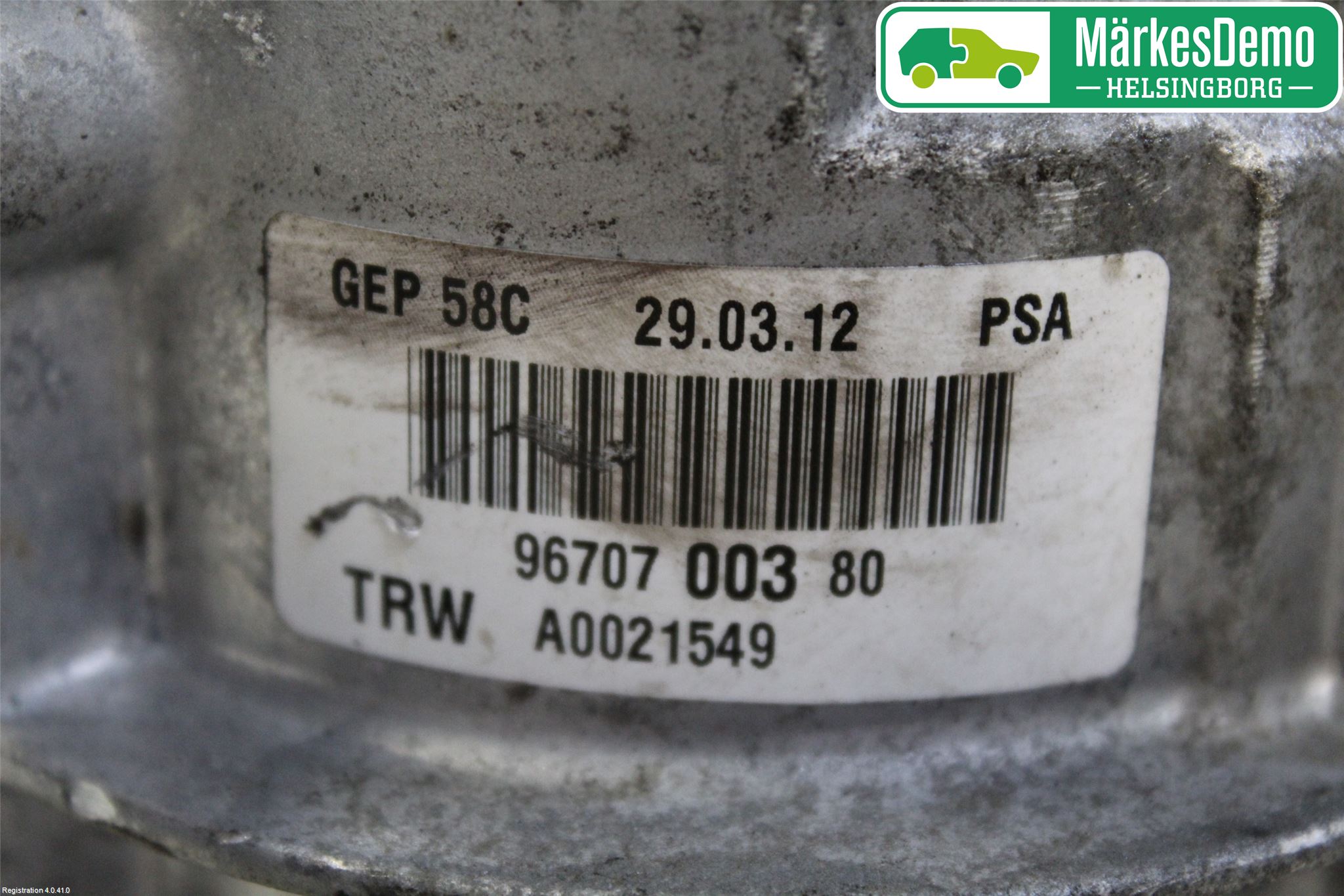 Peugeot 308 08-13 Styrservo Pump Elektrisk