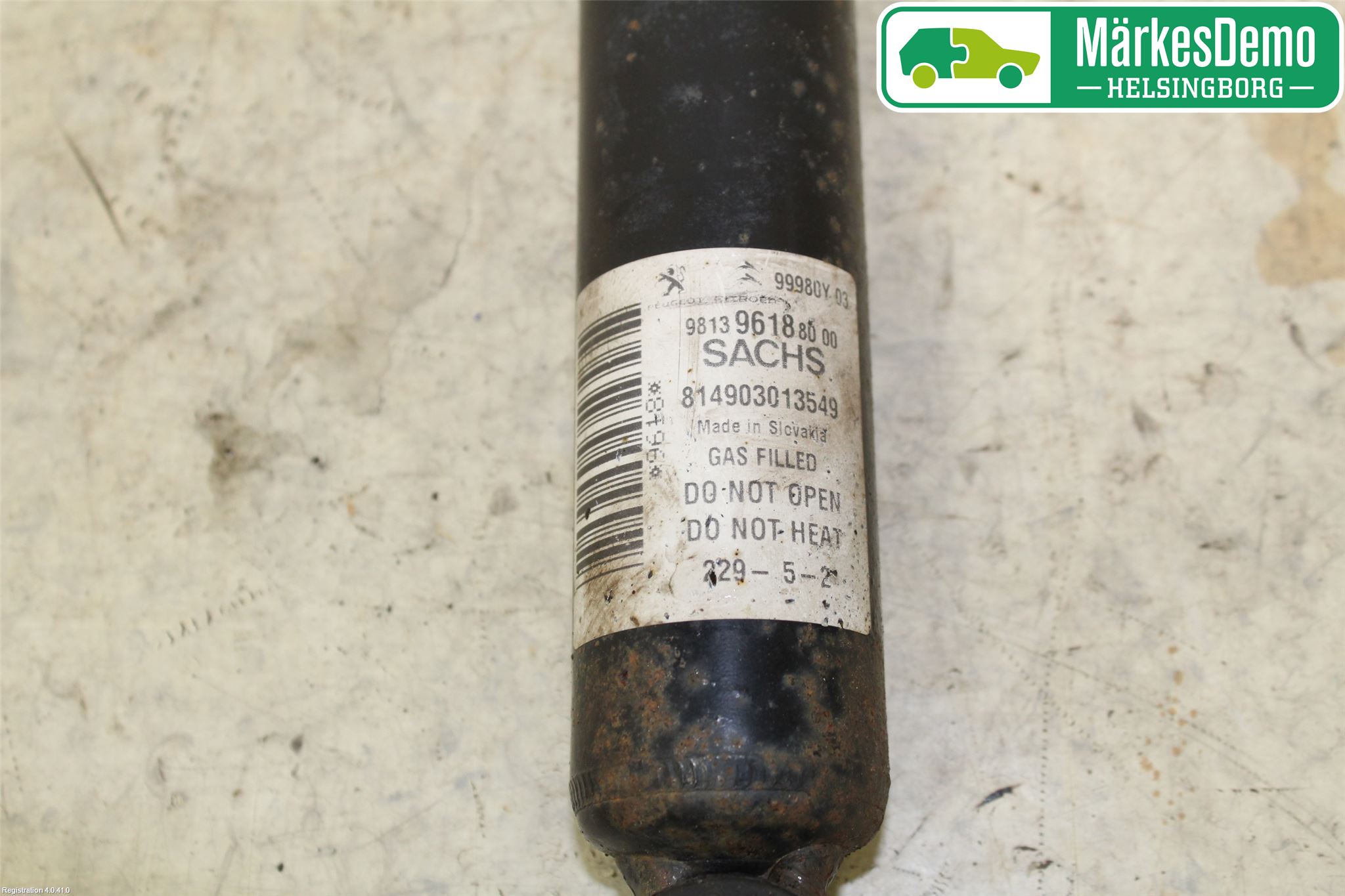 Peugeot EXPERT 15-16 Stötdämpare Bak