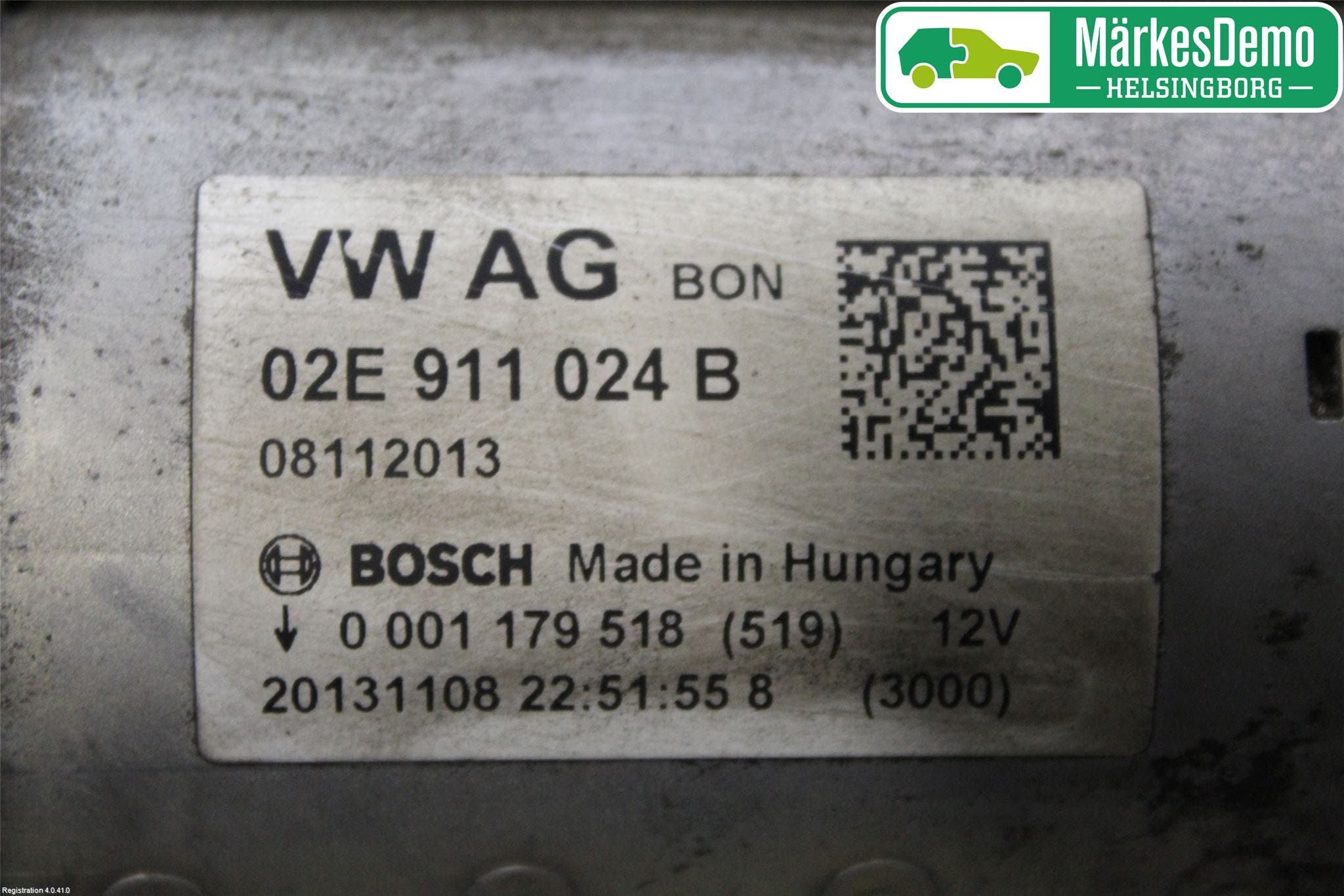 Audi A3/S3 8V 13-20 Startmotor