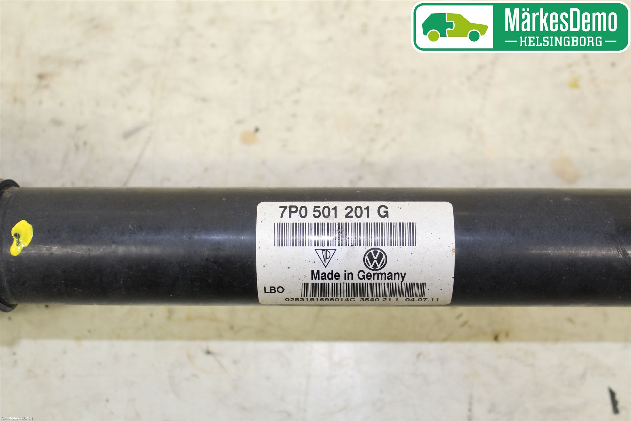 Volkswagen VW TOUAREG 7P 11-18 Drivaxel Bak Vänster