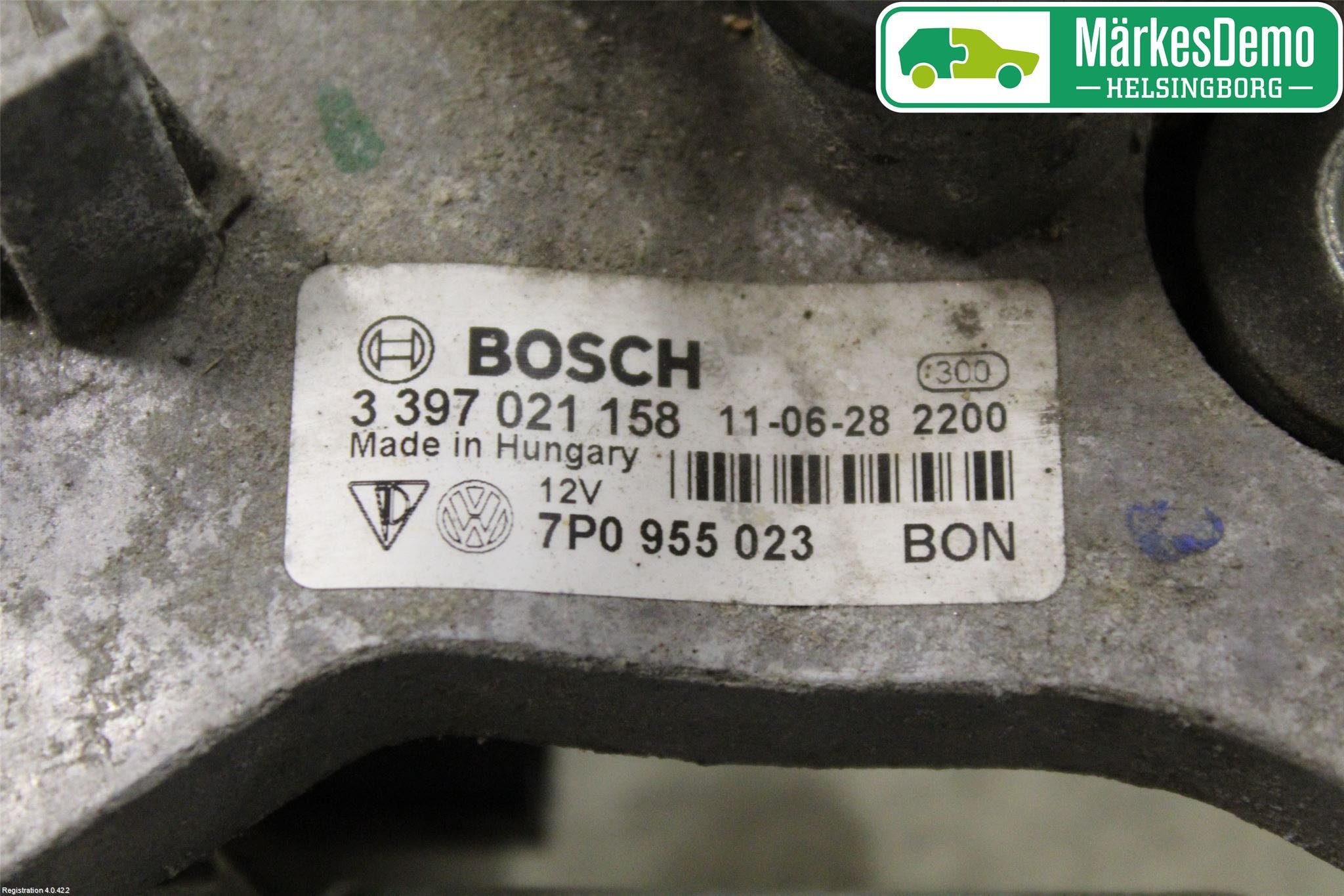 Volkswagen VW TOUAREG 7P 11-18 Torkarmekanism Vindruta