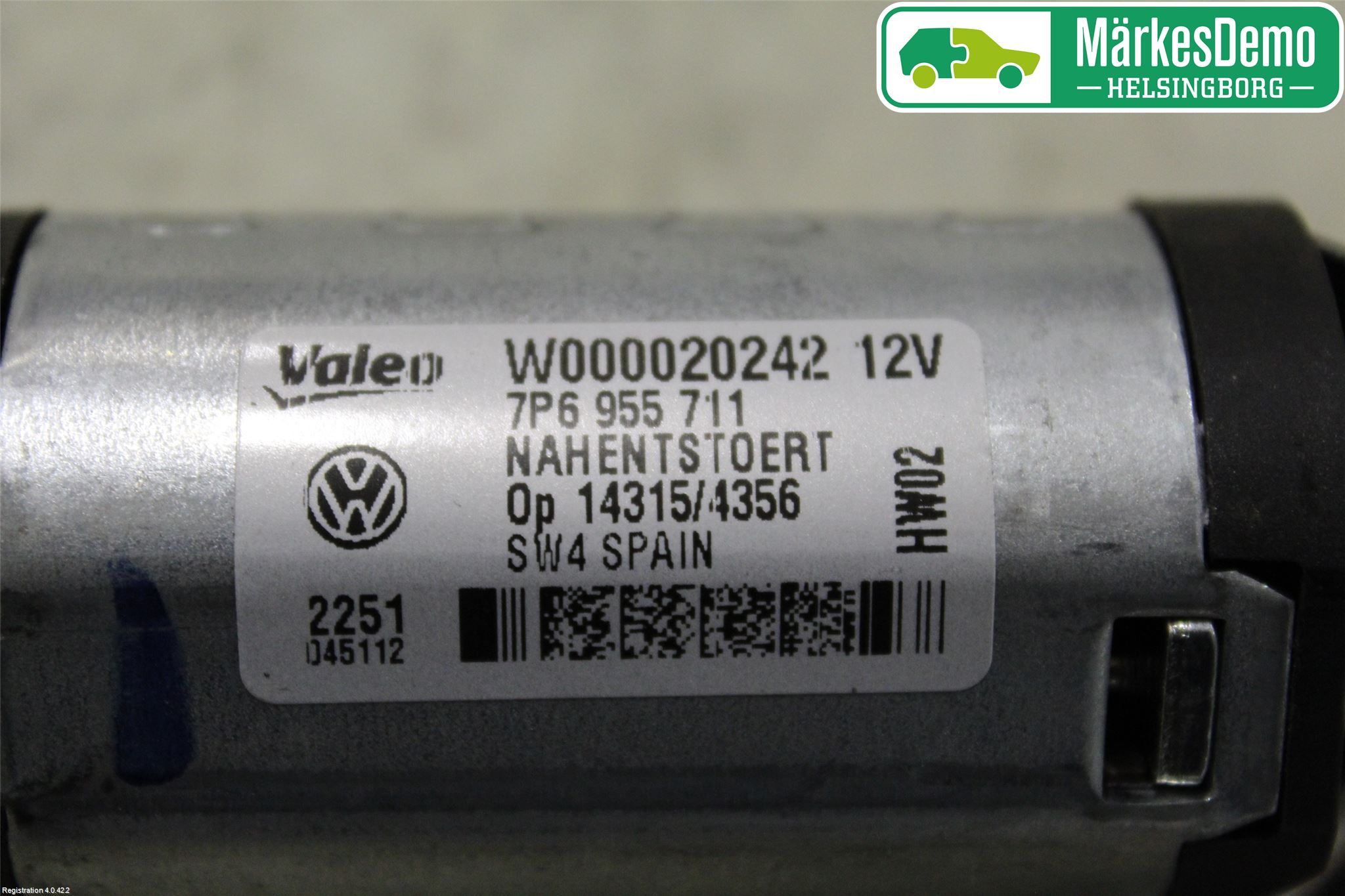 Volkswagen VW TOUAREG 7P 11-18 Torkarmotor Baklucka