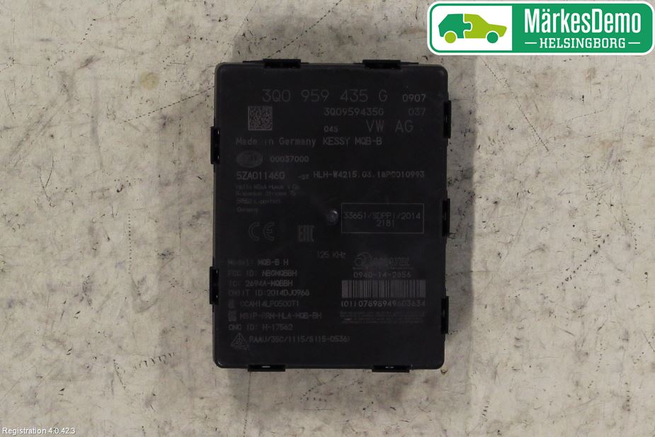 Volkswagen VW PASSAT 15-19 Styrenhet Nyckellöst System