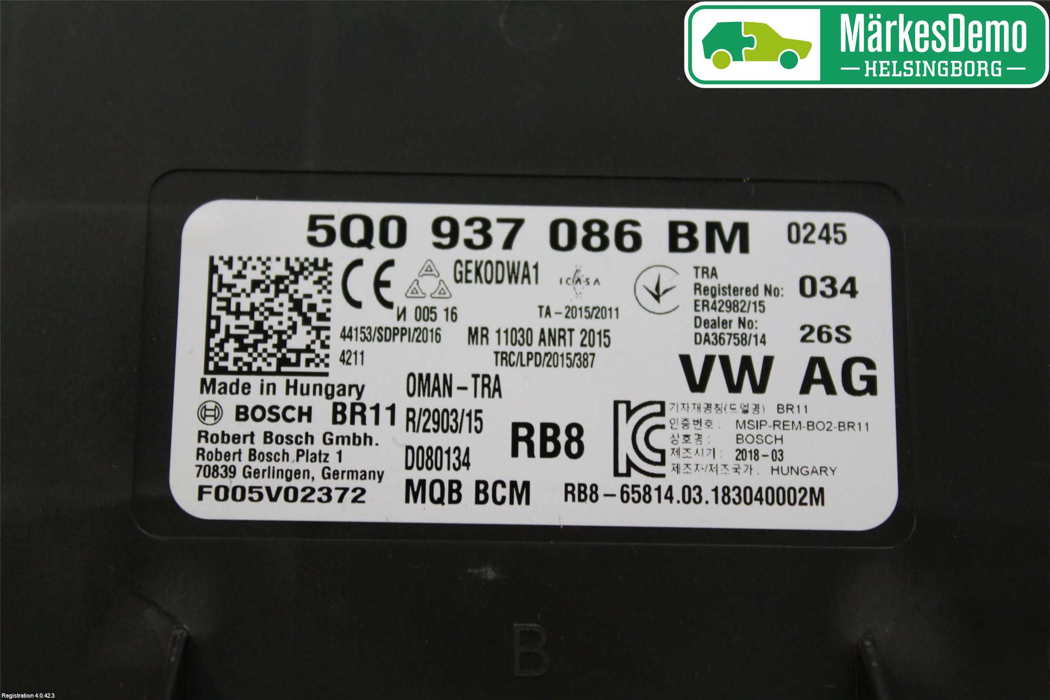 Volkswagen VW PASSAT 15-19 Komfort Styrdon