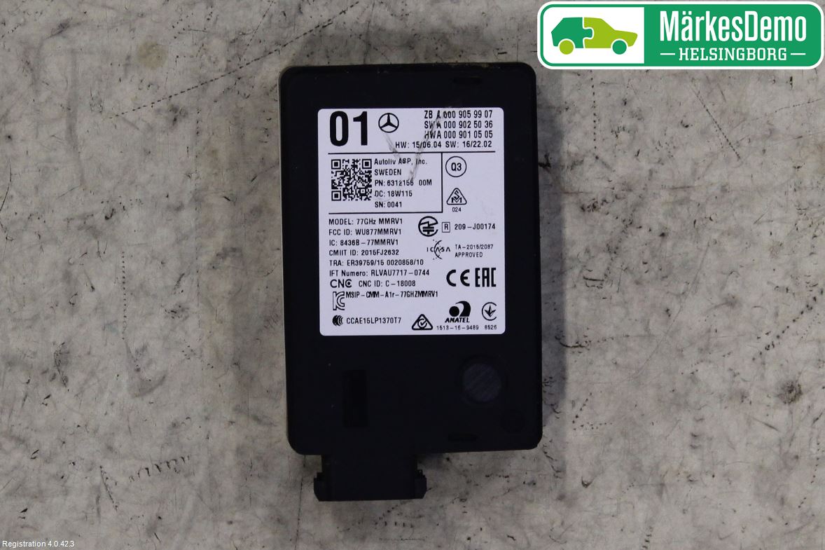 Mercedes-Benz MB E-KLASS (W213) 16-23 Sensor Aktivt Kollisionsskydd