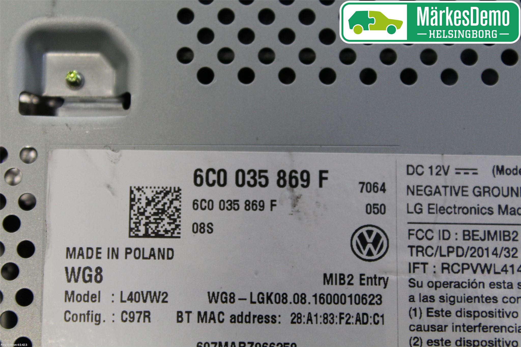 Volkswagen VW POLO 10-17 Cd Radio - Multimediapanel