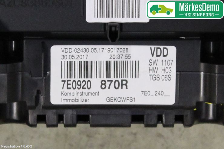 Volkswagen VW TRANSP/CARAVELLE (T6) 16-22 Instrument Komb