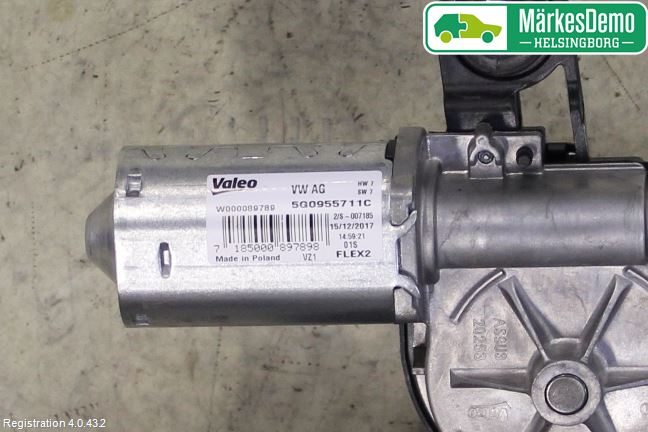 Volkswagen VW POLO VI 18->> Torkarmotor Baklucka
