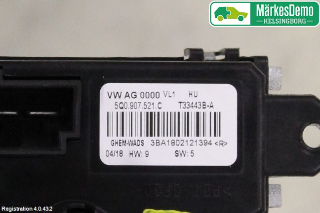 Volkswagen VW GOLF / E-GOLF VII 13-20 Värmefläktsmotstånd