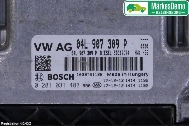 Skoda KODIAQ 17-24 Styrenhet Inspump Diesel