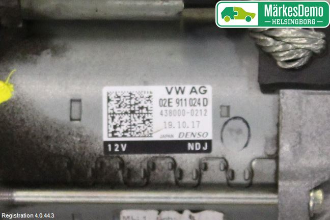Volkswagen VW GOLF / E-GOLF VII 13-20 Startmotor