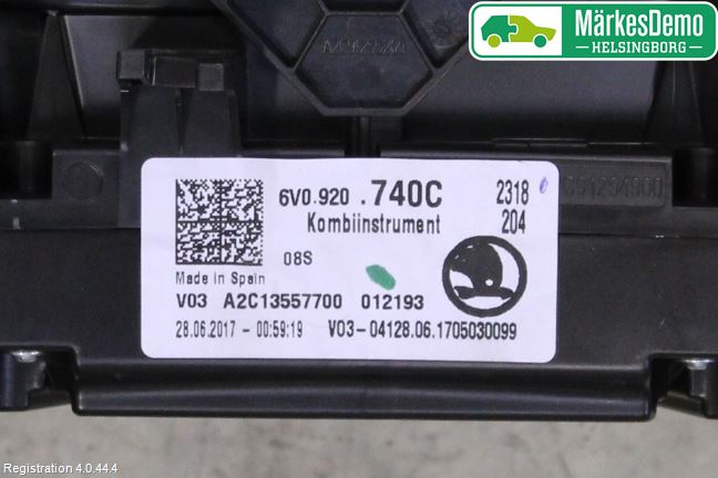 Skoda FABIA 15-21 Instrument Komb