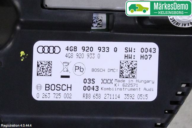 Audi A6/S6 4G 11-18 Instrument Komb