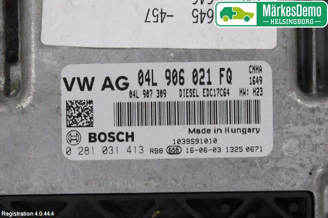 Audi A6/S6 4G 11-18 Styrenhet Inspump Diesel